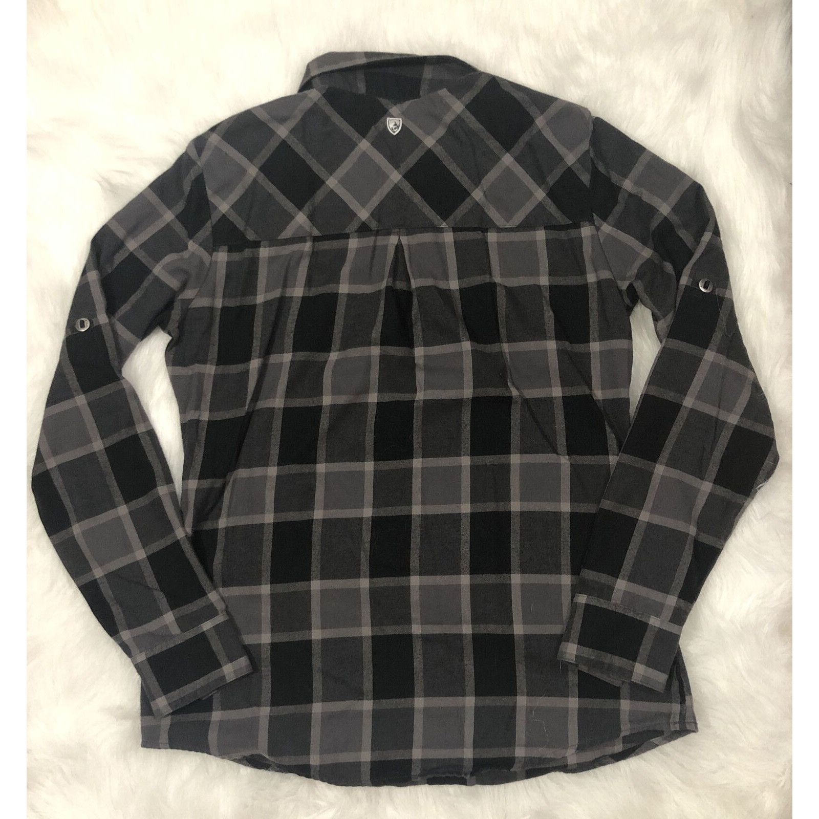 Kuhl KUHL shirt Womens small gray plaid pullover 1/4 button long Size S / US 4 / IT 40 - 5 Thumbnail