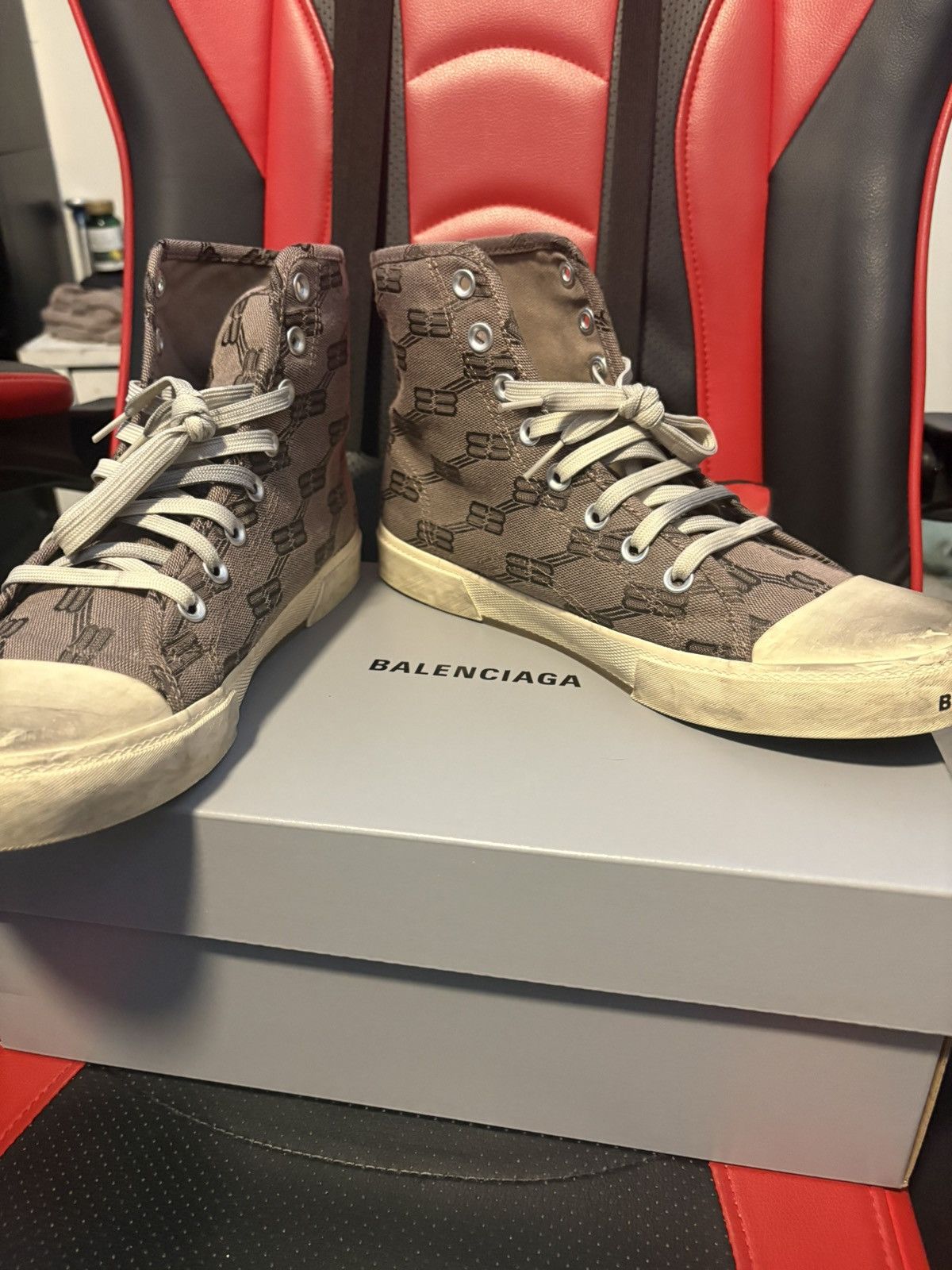 Balenciaga Balenciaga Paris High Top Monogram Size US 10 / EU 43 - 4 Thumbnail