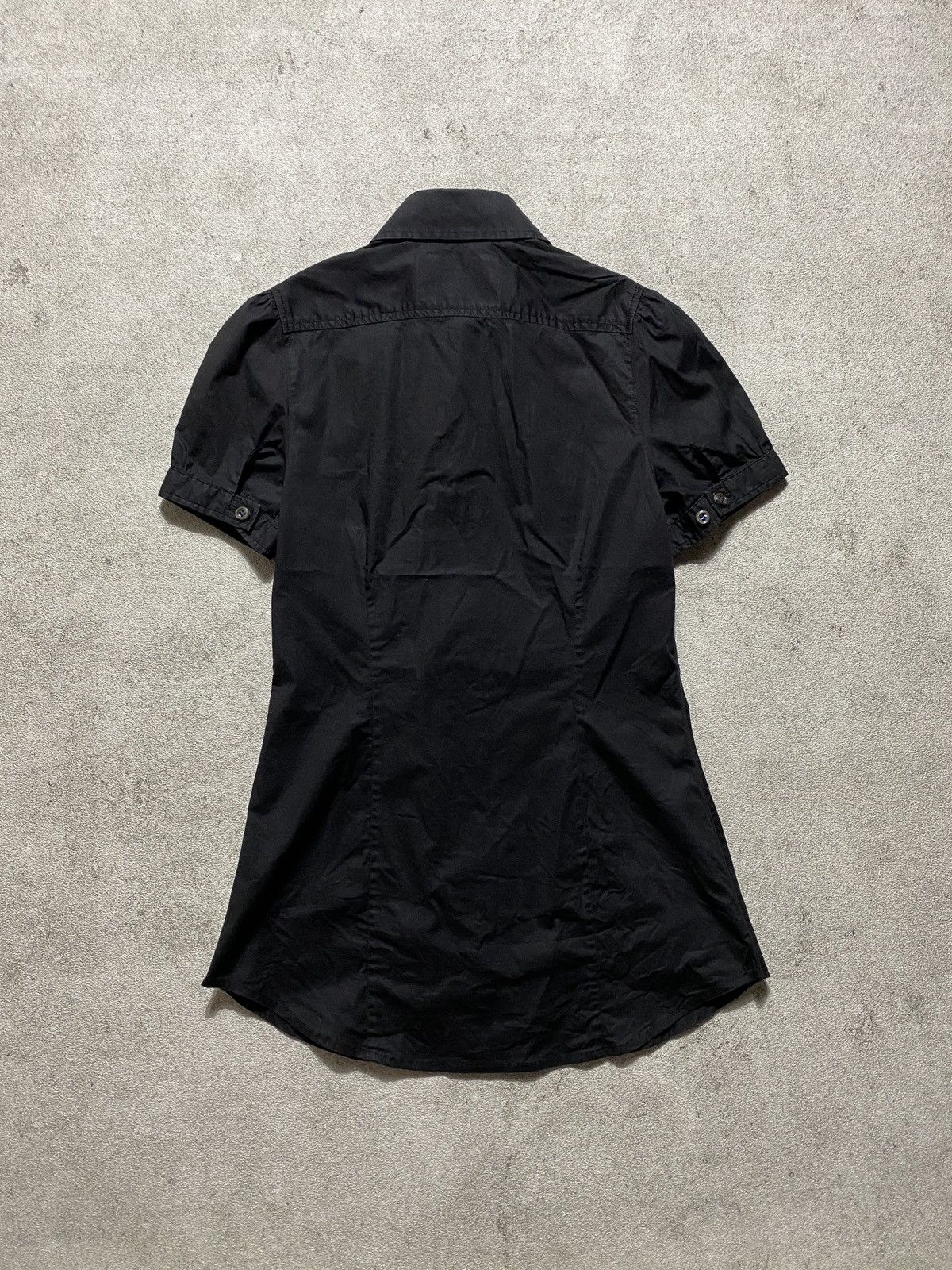 Dsquared2 2000’s Dsquared Pyramid Chain Embellished Black Shirt Size S / US 4 / IT 40 - 6 Thumbnail