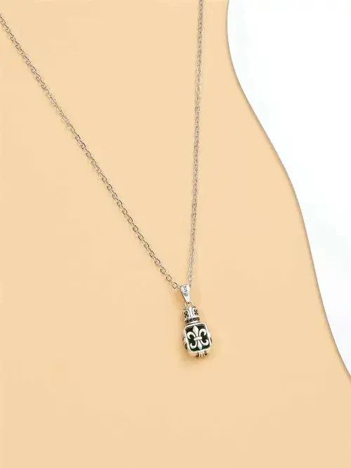 VIBE Retro Punk Rhinestone Necklace Square Size ONE SIZE - 2 Thumbnail