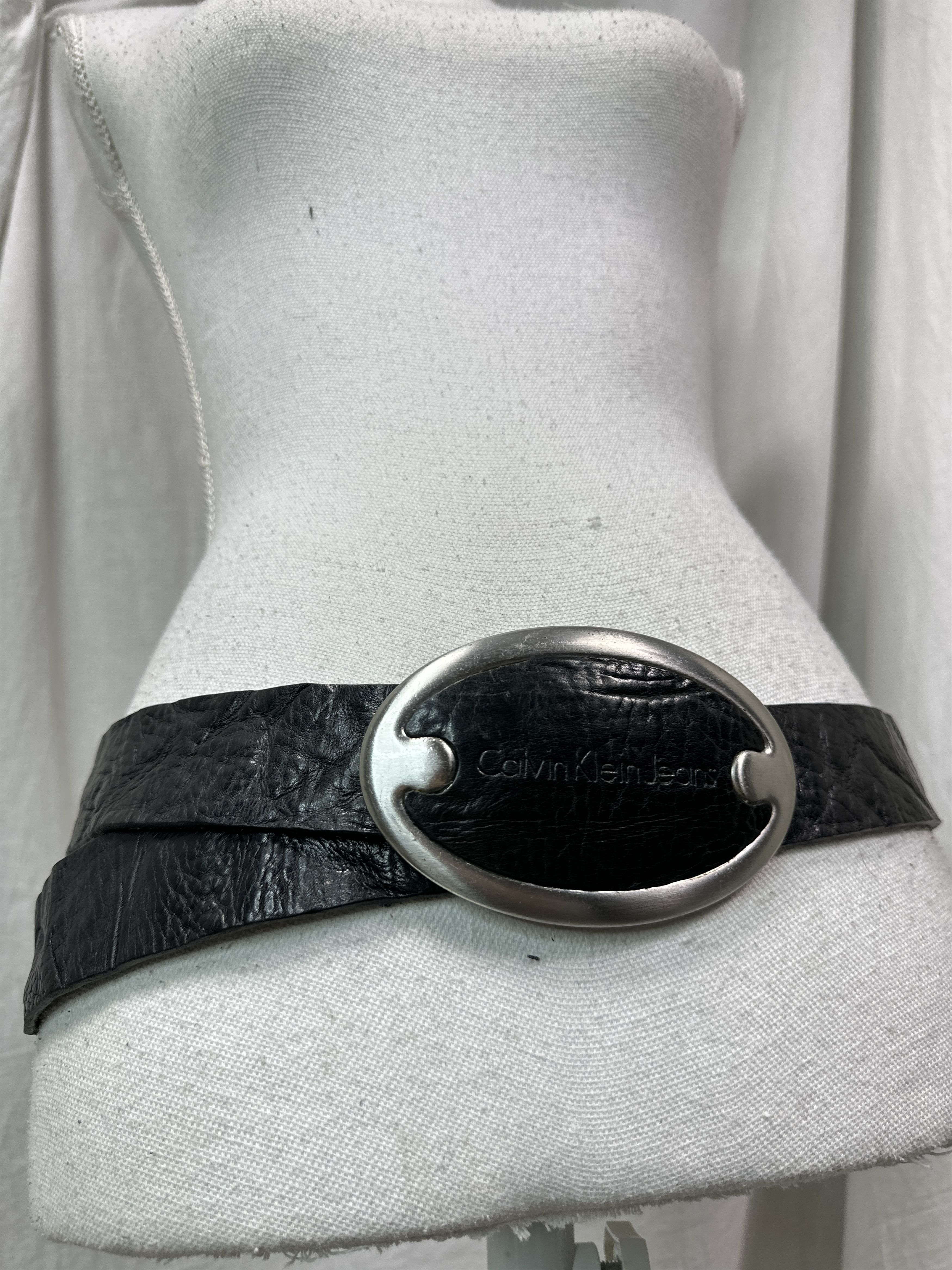 Calvin Klein Vintage Avant Garde Leather Calvin Klein 00s Belt Size ONE SIZE - 1 Thumbnail