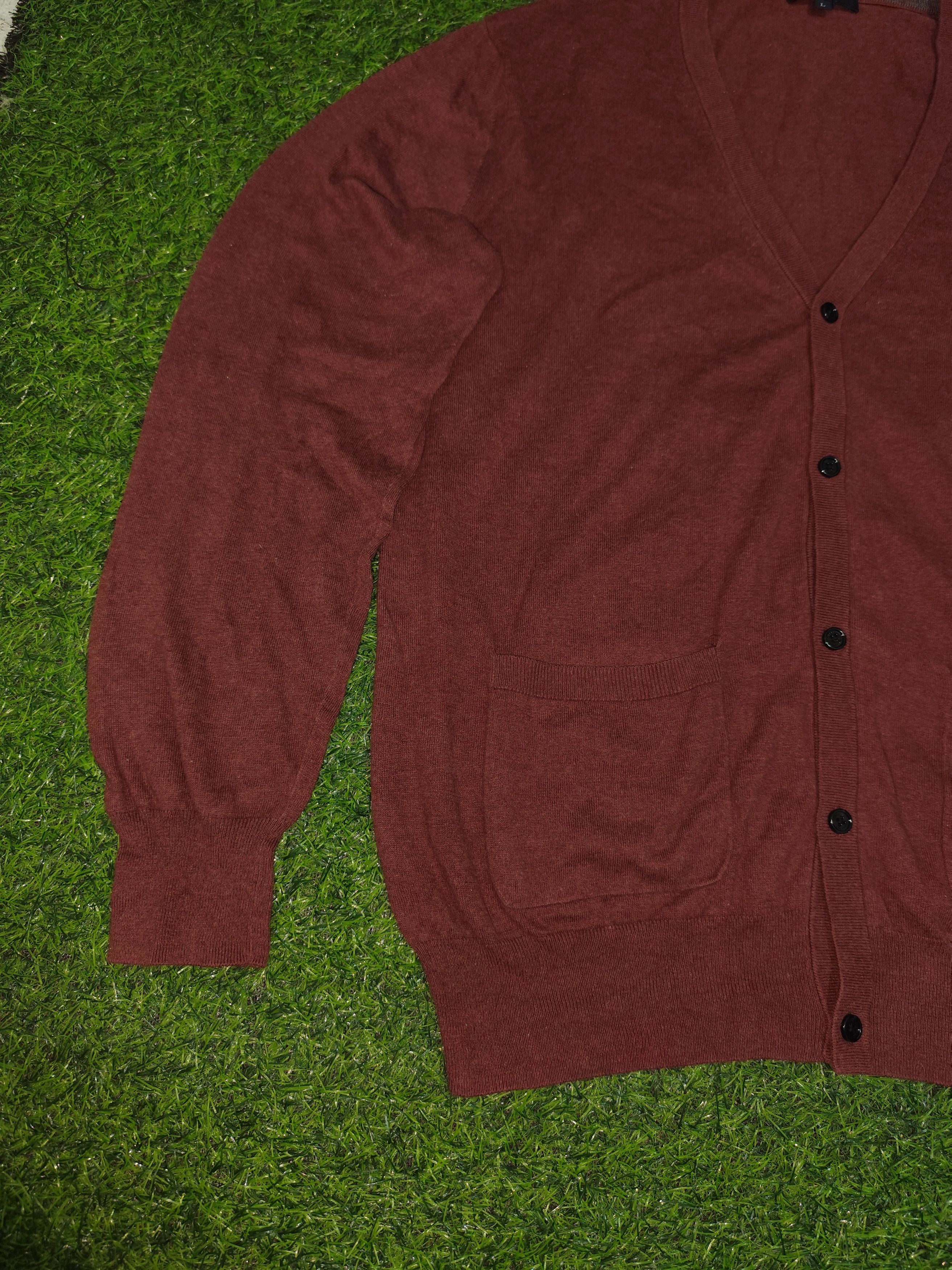 Burberry Burberry London Cardigan Maroon Size US L / EU 52-54 / 3 - 3 Thumbnail