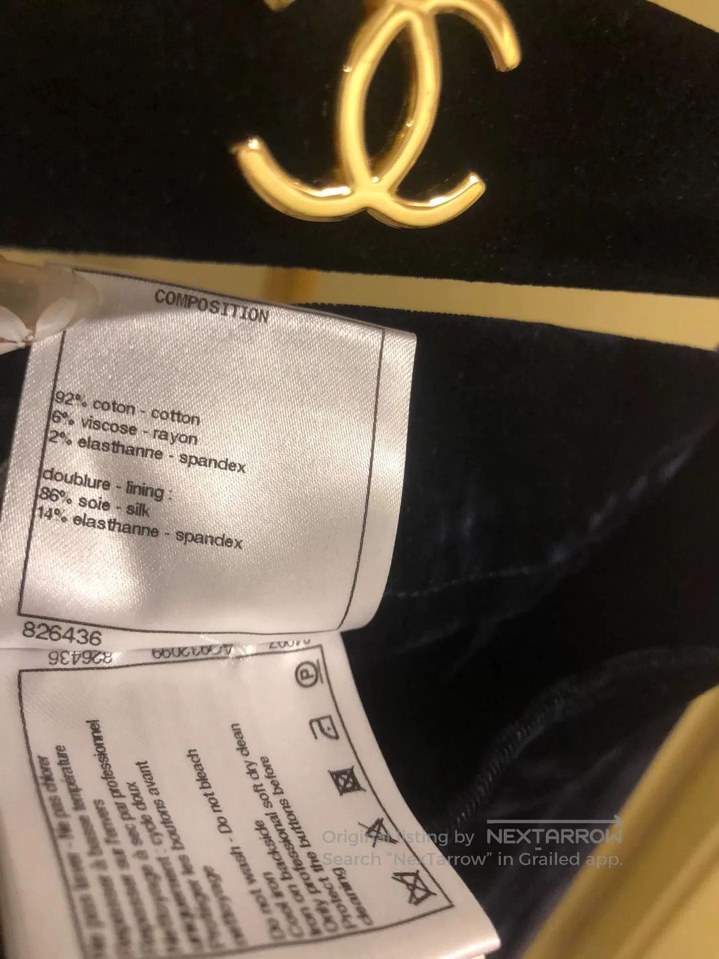 Chanel Vintage Chanel Velvet Straight-Leg Pants. Size 26" / US 2 / IT 38 - 3 Thumbnail