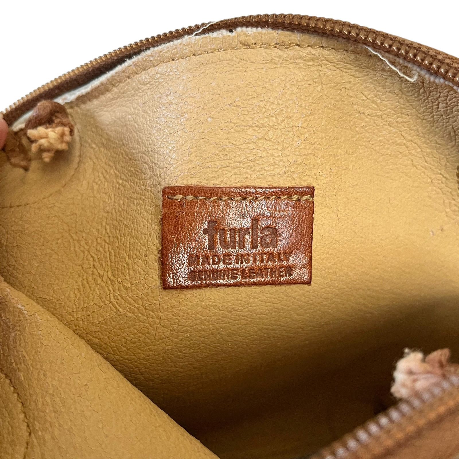 Furla × Vintage Vintage Furla Silver Metallic Leather Croc Trim Crossbody Size ONE SIZE - 5 Thumbnail