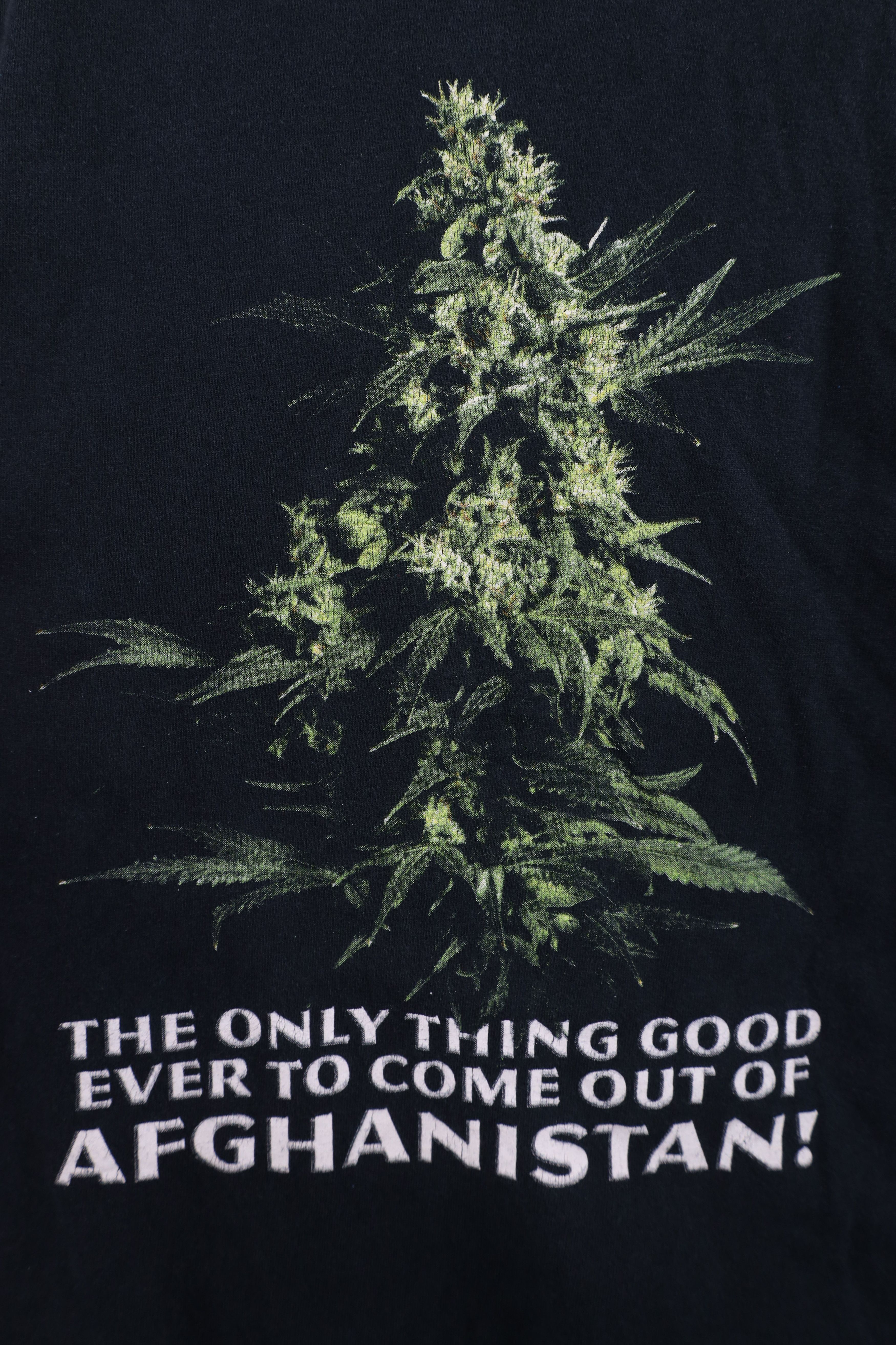 Vintage Vintage Streetwear Afghan Weed Marijuana Cannabis T-Shirt Size US M / EU 48-50 / 2 - 4 Thumbnail