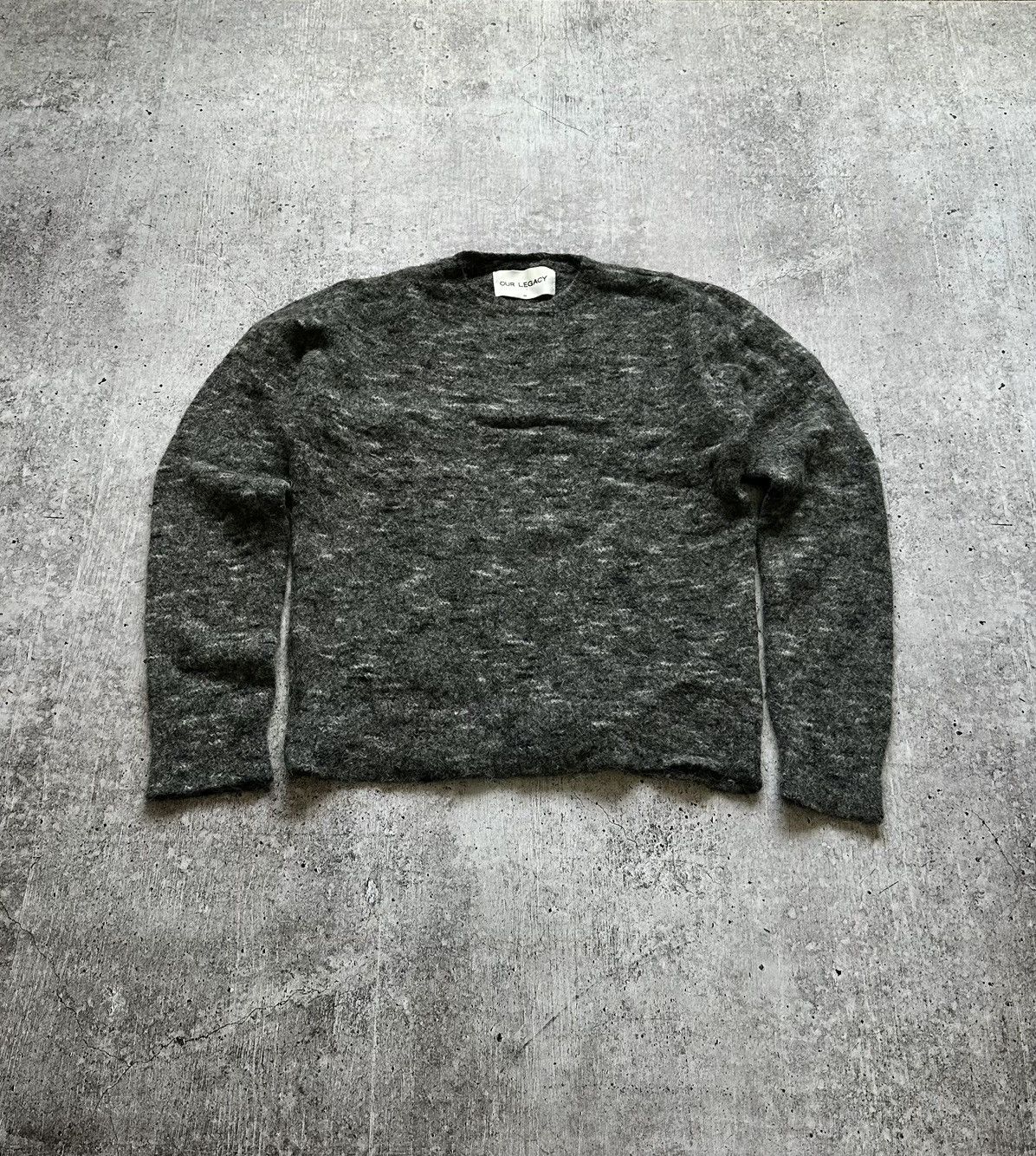 Our Legacy AW15 Alpaca Wool Grey Sweater