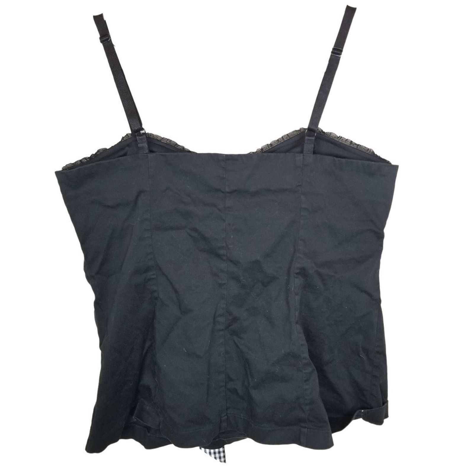 Corridor VTG Torrid Womens Y2K Babydoll Tank Plus Size 1X Black Retro Size XL / US 12-14 / IT 48-50 - 7 Thumbnail