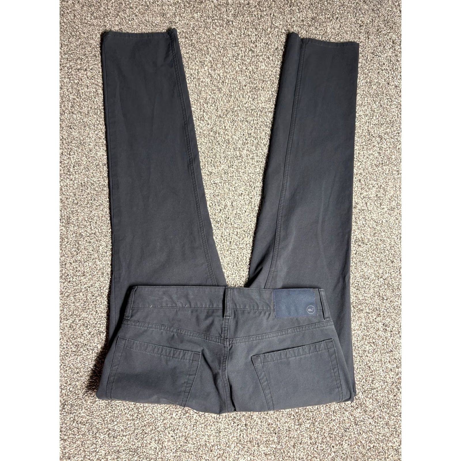 Vineyard Vines Vineyard Vines On-The-Go Pants Mens 30x32 Black OTG Stretch Chino Travel Casual Size US 30 / EU 46 - 2 Thumbnail