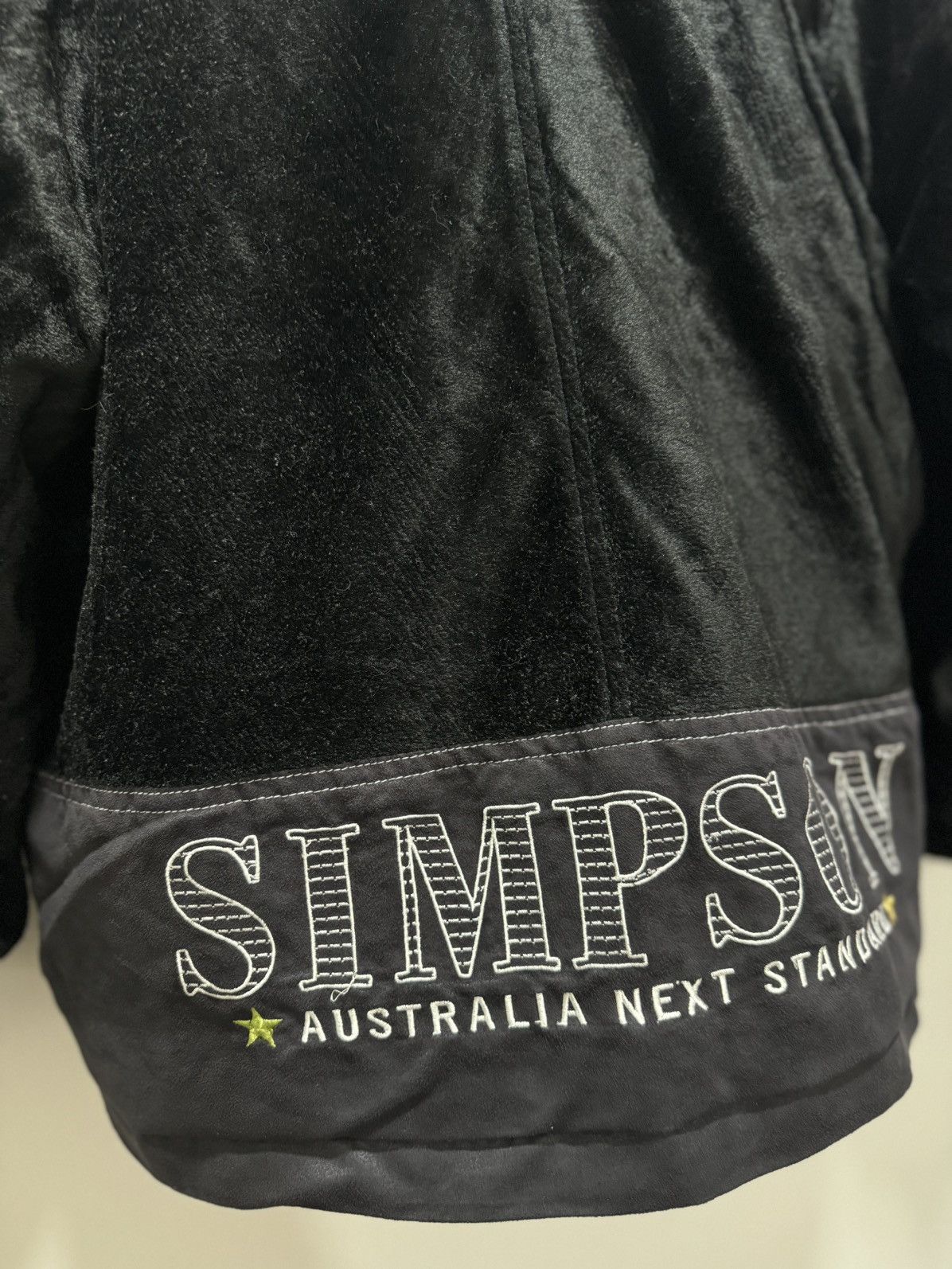 The Simpsons × Vintage VINTAGE SIMPSON VELVET EMBROIDEY LOGO ZIPPER JACKET Size US L / EU 52-54 / 3 - 11 Thumbnail