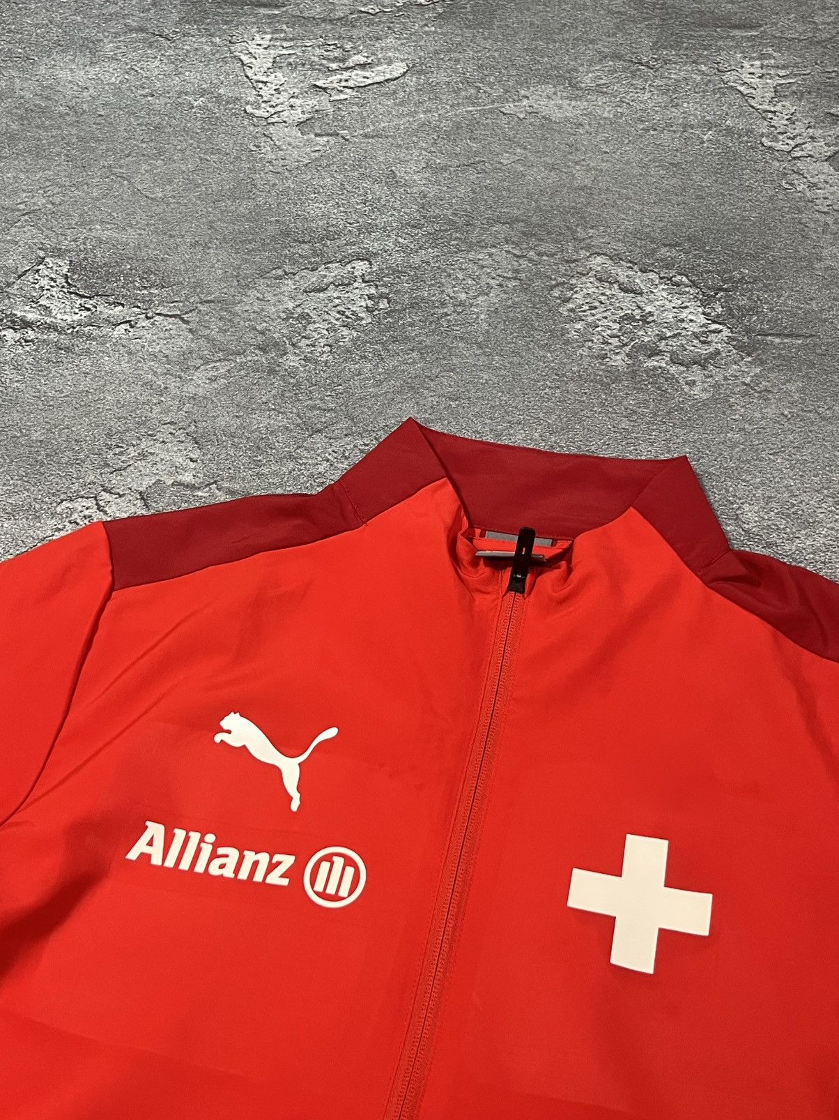 Puma Puma Swiss Jersey Red Zip Jacket Size US M / EU 48-50 / 2 - 2 Thumbnail