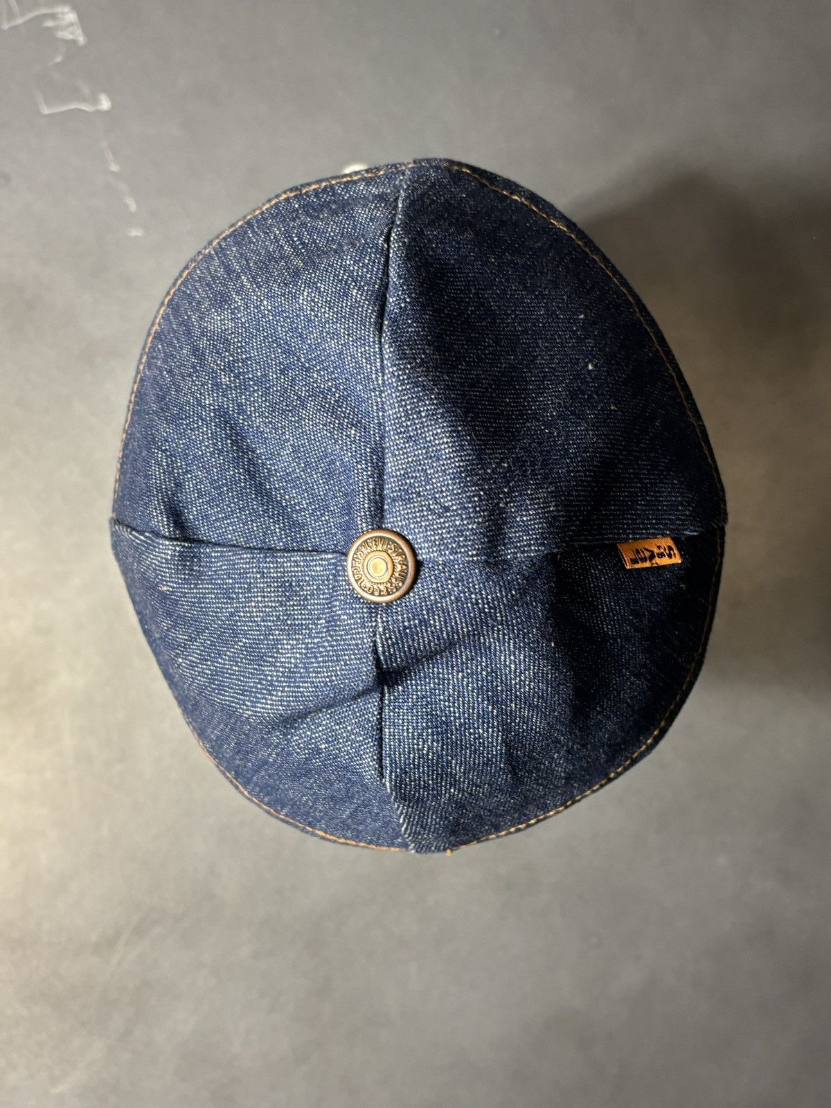 Levi's Vintage Levi's Yarmulke Cap Orange Tab Denim Kippah Jewish Size ONE SIZE - 13 Thumbnail