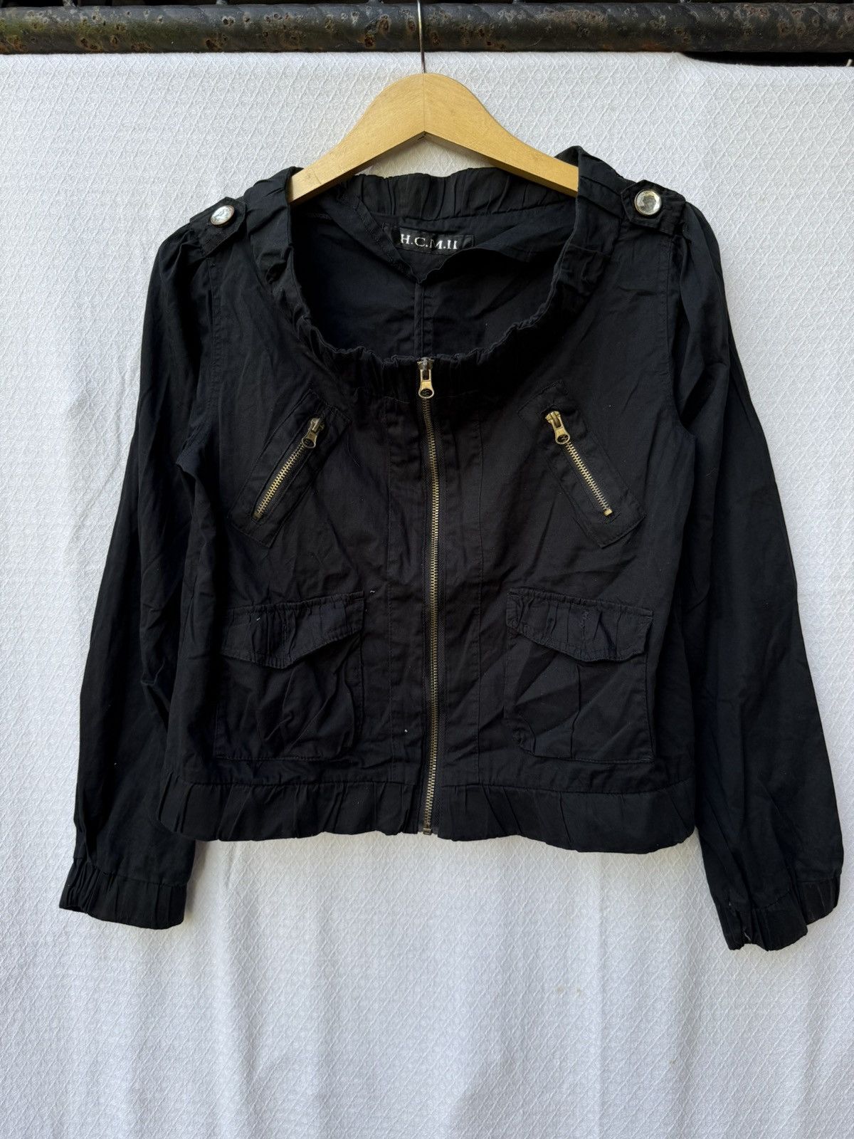 Asyymetric jacket 14thaddiction styled