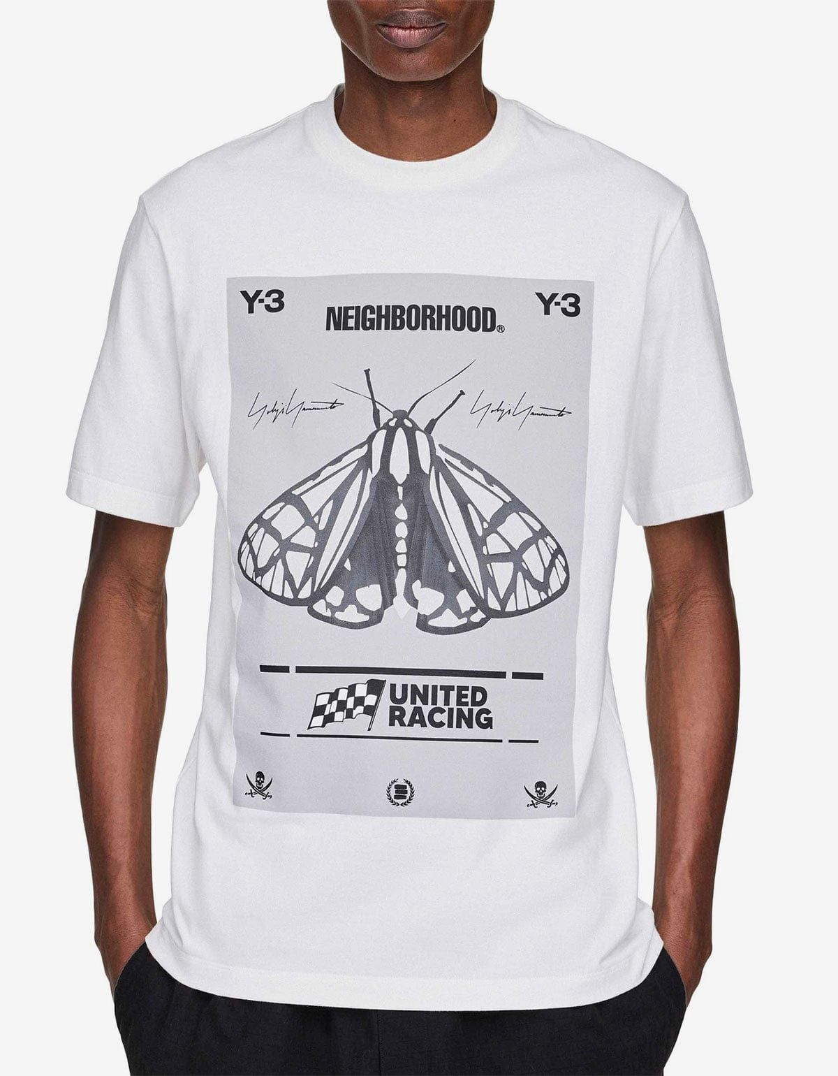 Y-3 Y-3 Neighborhood White Graphic T-Shirt Size US S / EU 44-46 / 1 - 5 Thumbnail