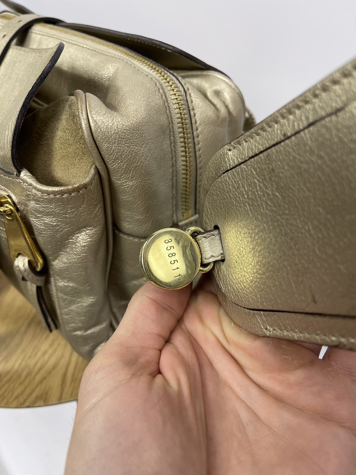 Mulberry Mulberry Gold Leather ShoulderBag with Gold Hardware England Size ONE SIZE - 6 Thumbnail