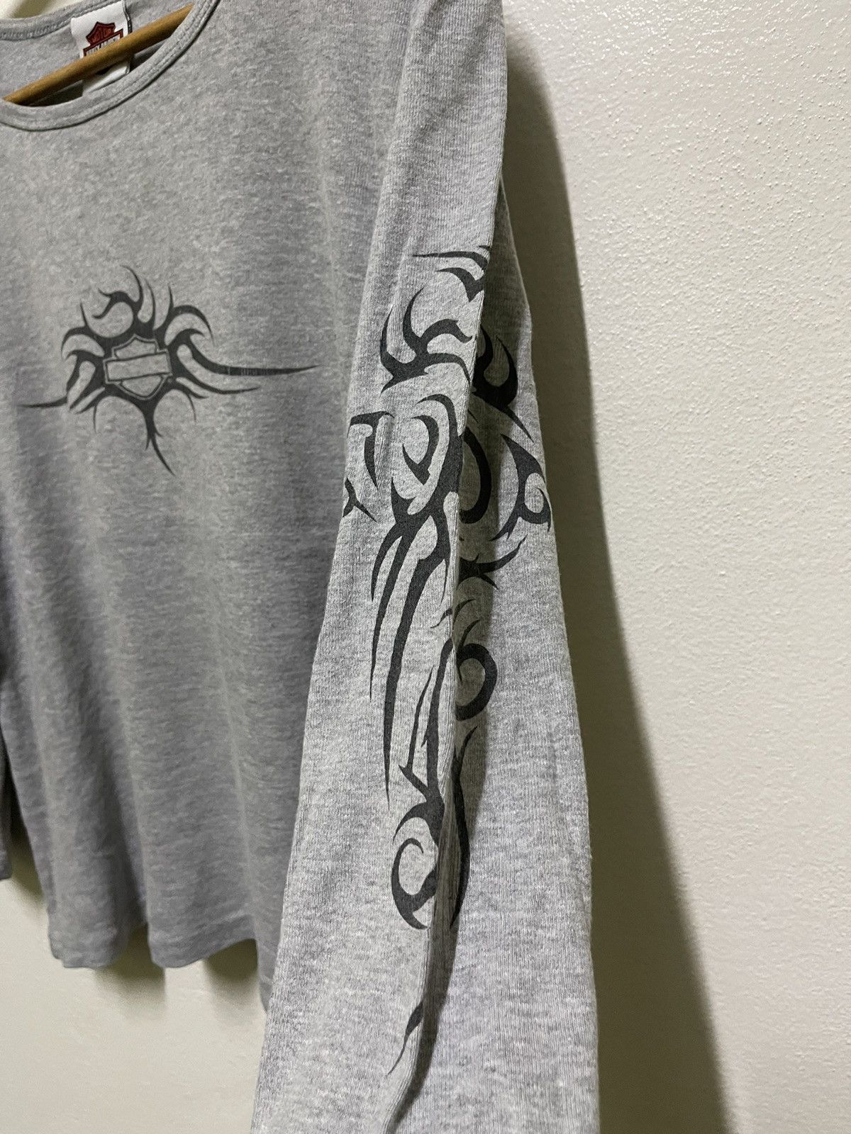 Harley Davidson × Vintage Harley Davidson Flame Sleeve Size XL / US 12-14 / IT 48-50 - 7 Thumbnail
