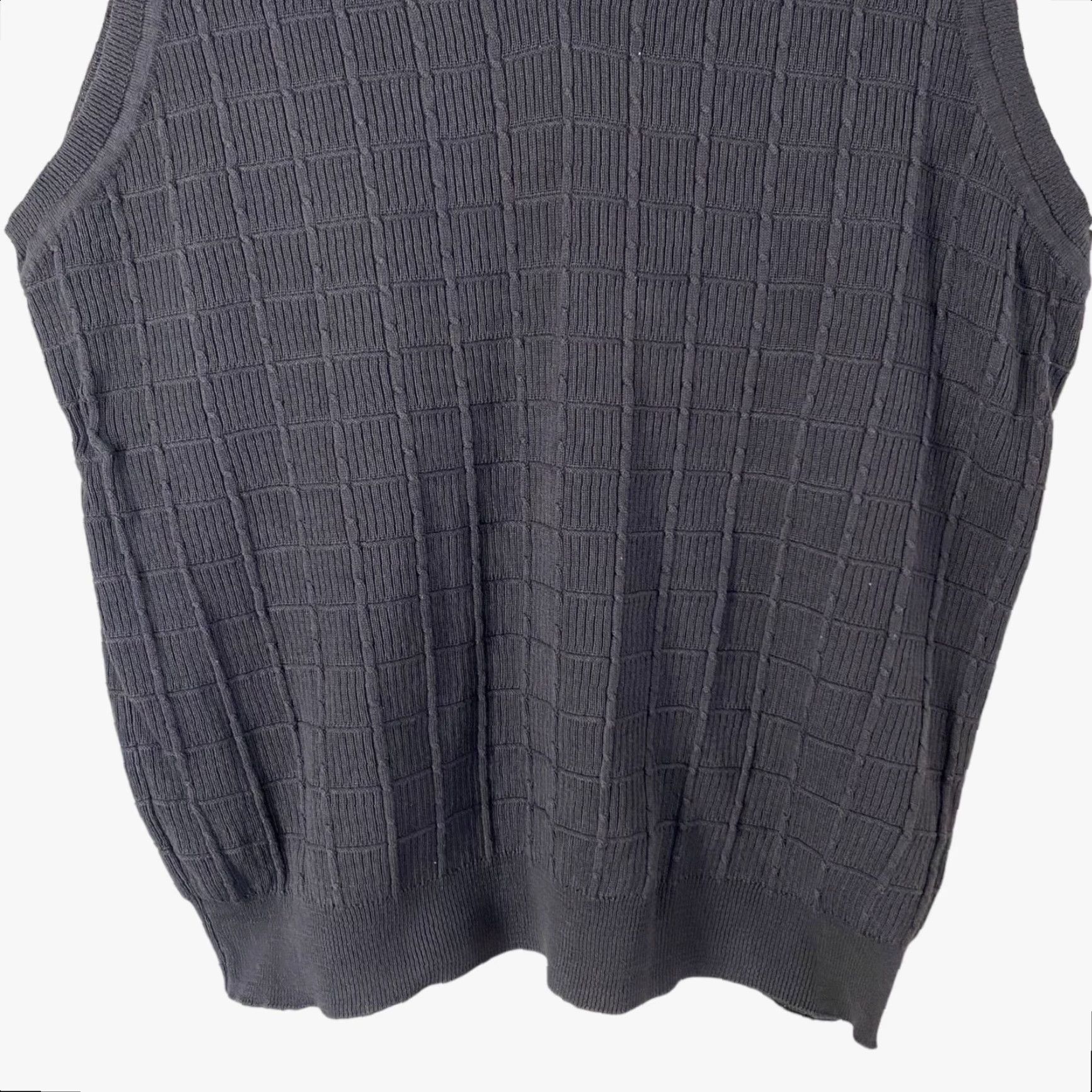 Vintage VINTAGE Ping V-Neck Sweater Vest Mens Large Gray Textured Knit Golf Pullover Shirt Size US L / EU 52-54 / 3 - 6 Thumbnail