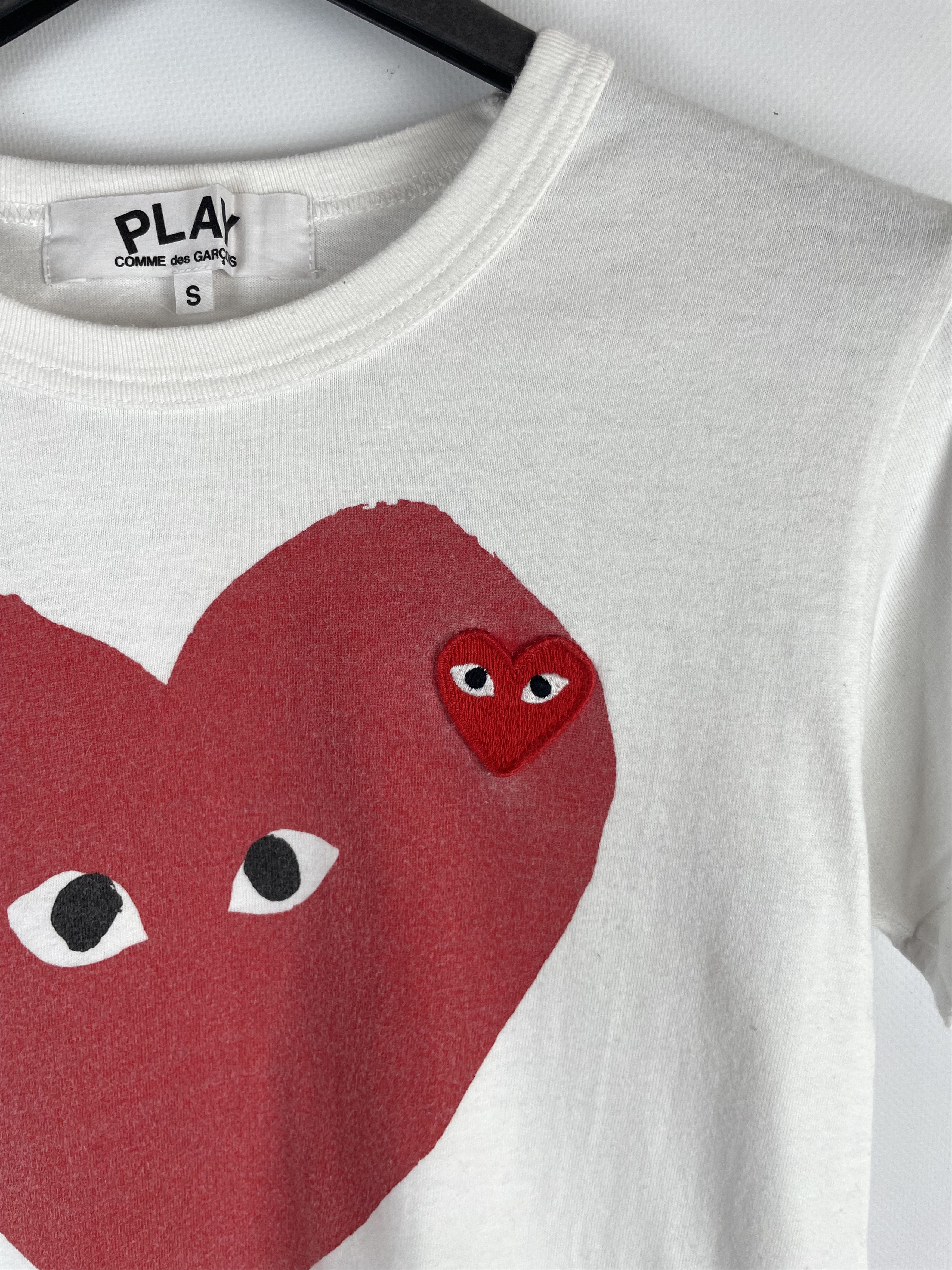 Comme des Garcons Play Comme des Garçons tee logo hearts Size S / US 4 / IT 40 - 6 Thumbnail