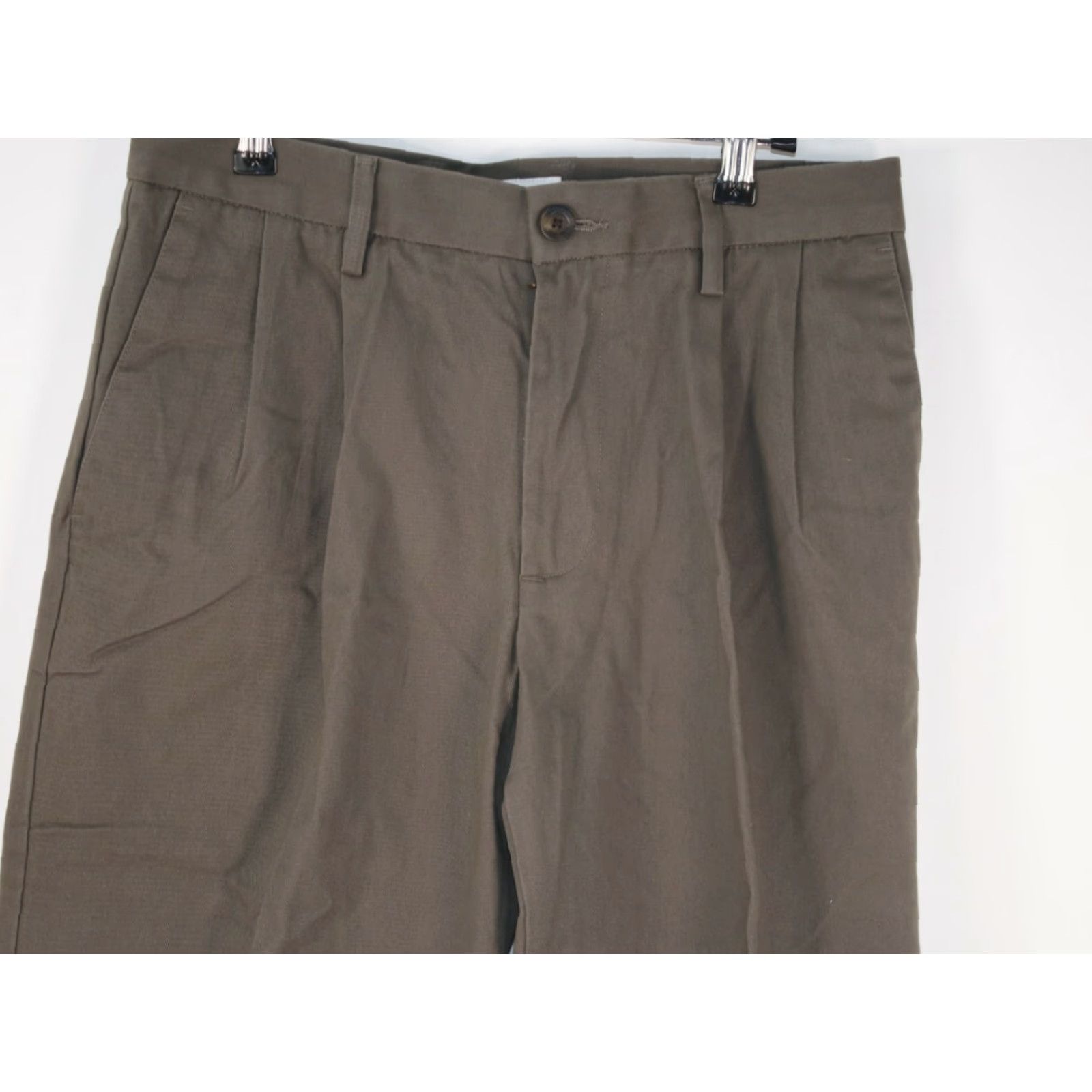Essentials Amazon Essentials Men's Chino Pants Flat Front Slim Fit 29x32 Khaki Cotton Blend Slim Straight 32 Inseam Casual Formal Belt Loops Beige Mens Size US 29 - 2 Thumbnail