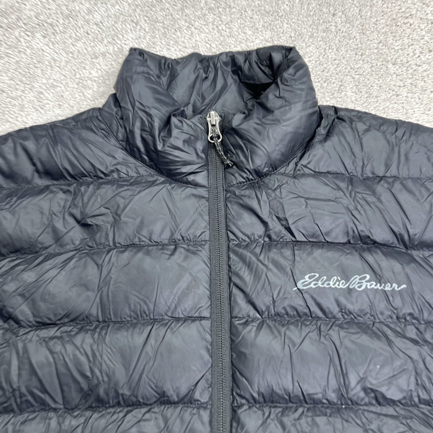 Eddie Bauer Eddie Bauer Puffer Jacket Coat Mens Medium Black Lightweight 80% Down Insulated Full Zip Outdoors Long Description: 2020s Size US M / EU 48-50 / 2 - 3 Thumbnail