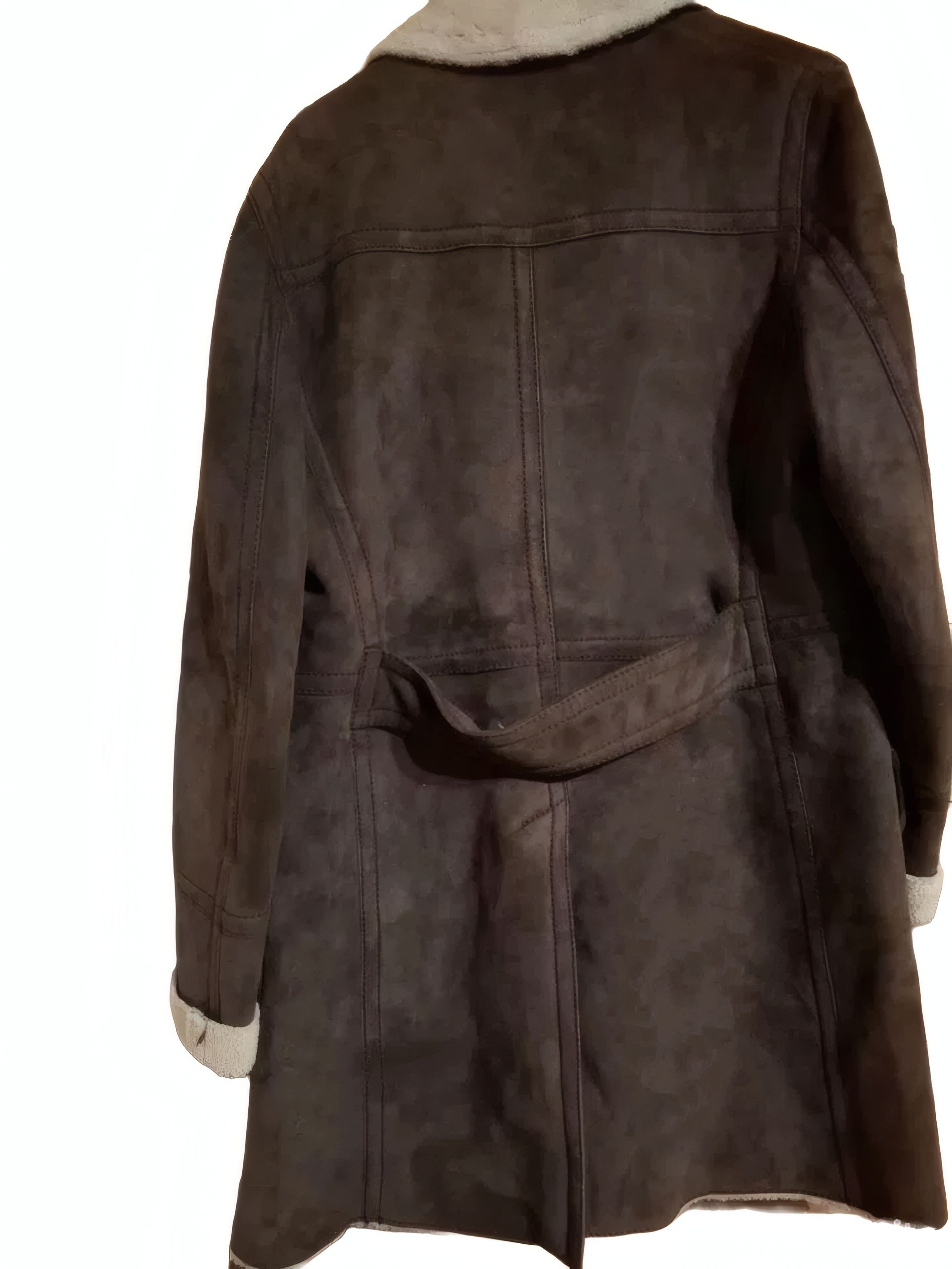 Dolce & Gabbana Shearling Lambskin Double-Breasted Coat