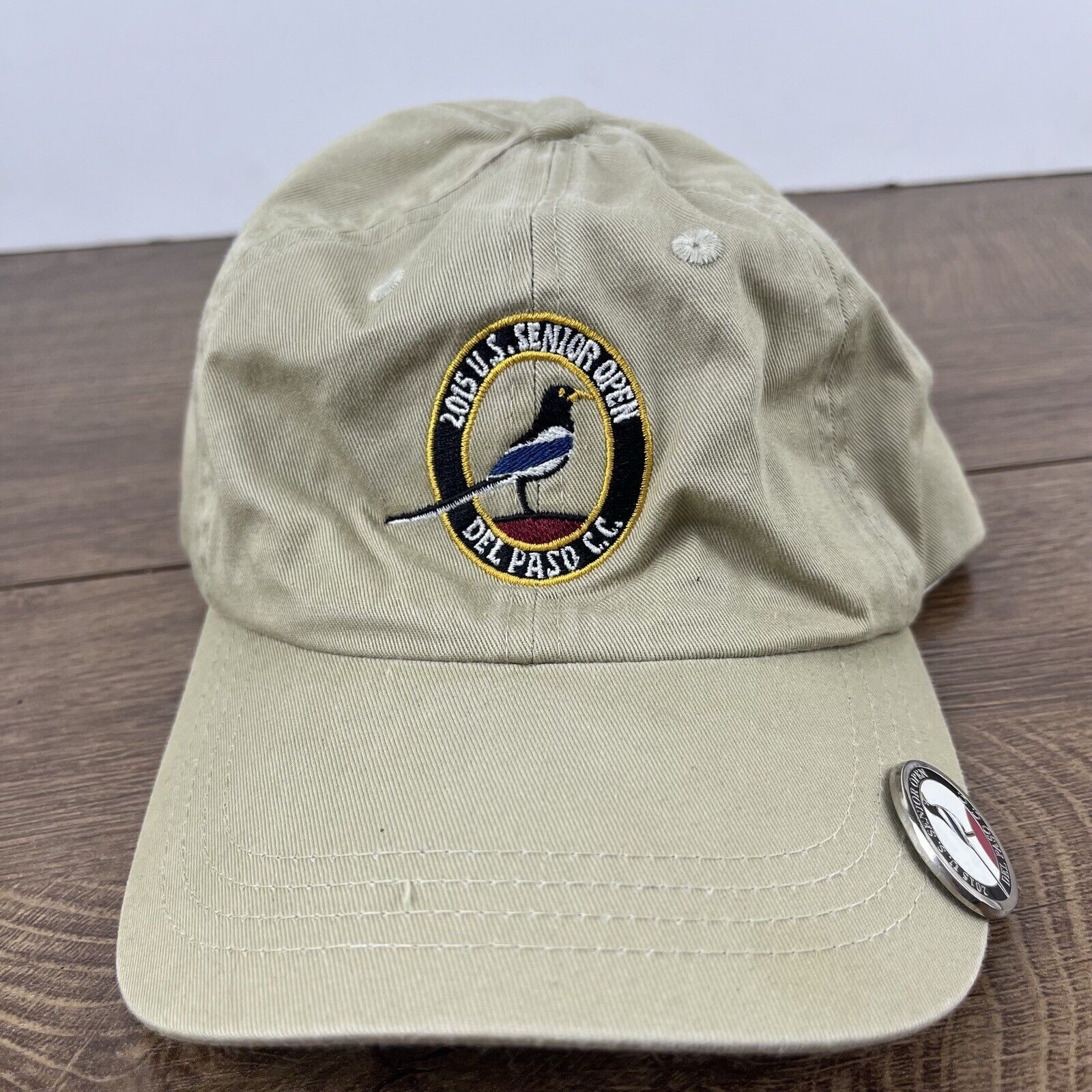 Other 2015 US Senior Open Hat Del Paso CC Adjustable Hat Tan Hat A Size ONE SIZE - 5 Thumbnail
