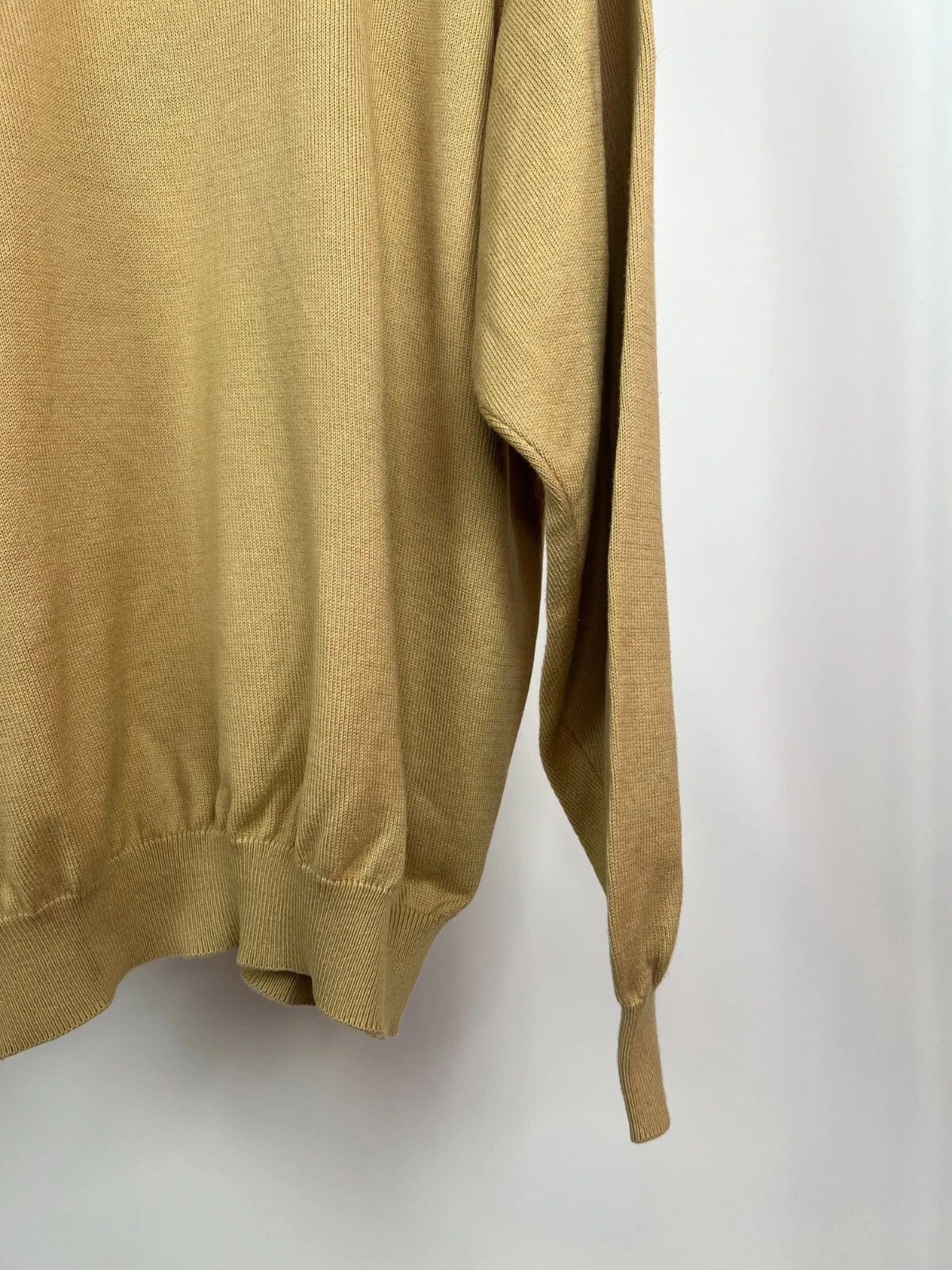 Barbour Barbour Men's Leith Cotton Crew Neck Sand Sweater Size US XXL / EU 58 / 5 - 5 Thumbnail