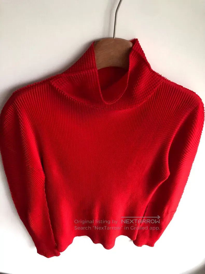 Issey Miyake Issey Miyake size:one size High-neck Knit Sweater Size XS / US 0-2 / IT 36-38 - 4 Thumbnail