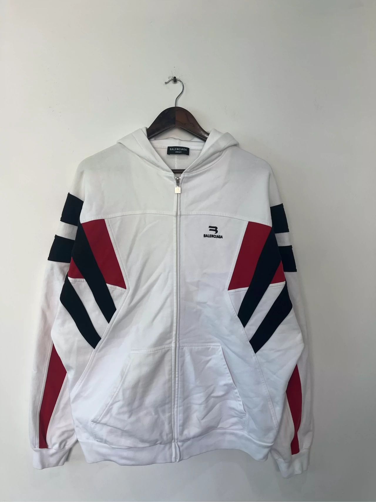 Balenciaga Balenciaga white embroidered patchwork school uniform jacket Size US M / EU 48-50 / 2 - 1 Thumbnail