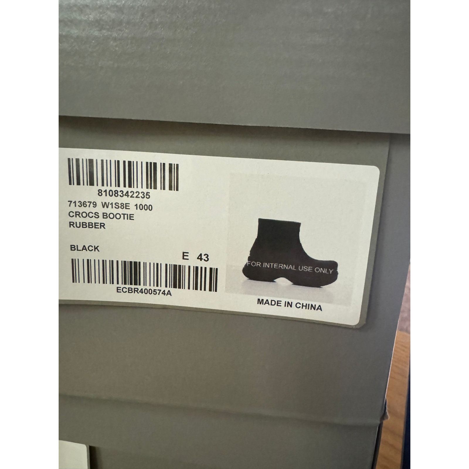 Balenciaga o1rshd1 Q:4 / Rubber Crocs Bootie in Black Size US 10 / EU 43 - 5 Thumbnail