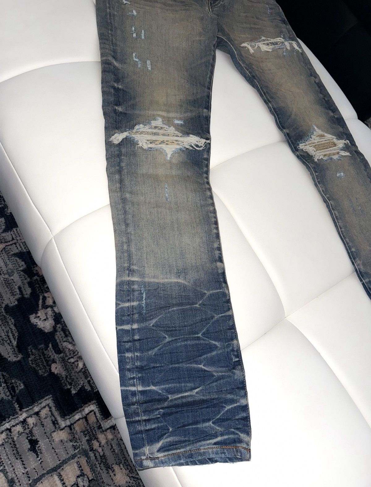 Amiri Amiri bandana denim patch mx1 jeans Size US 33 - 2 Thumbnail