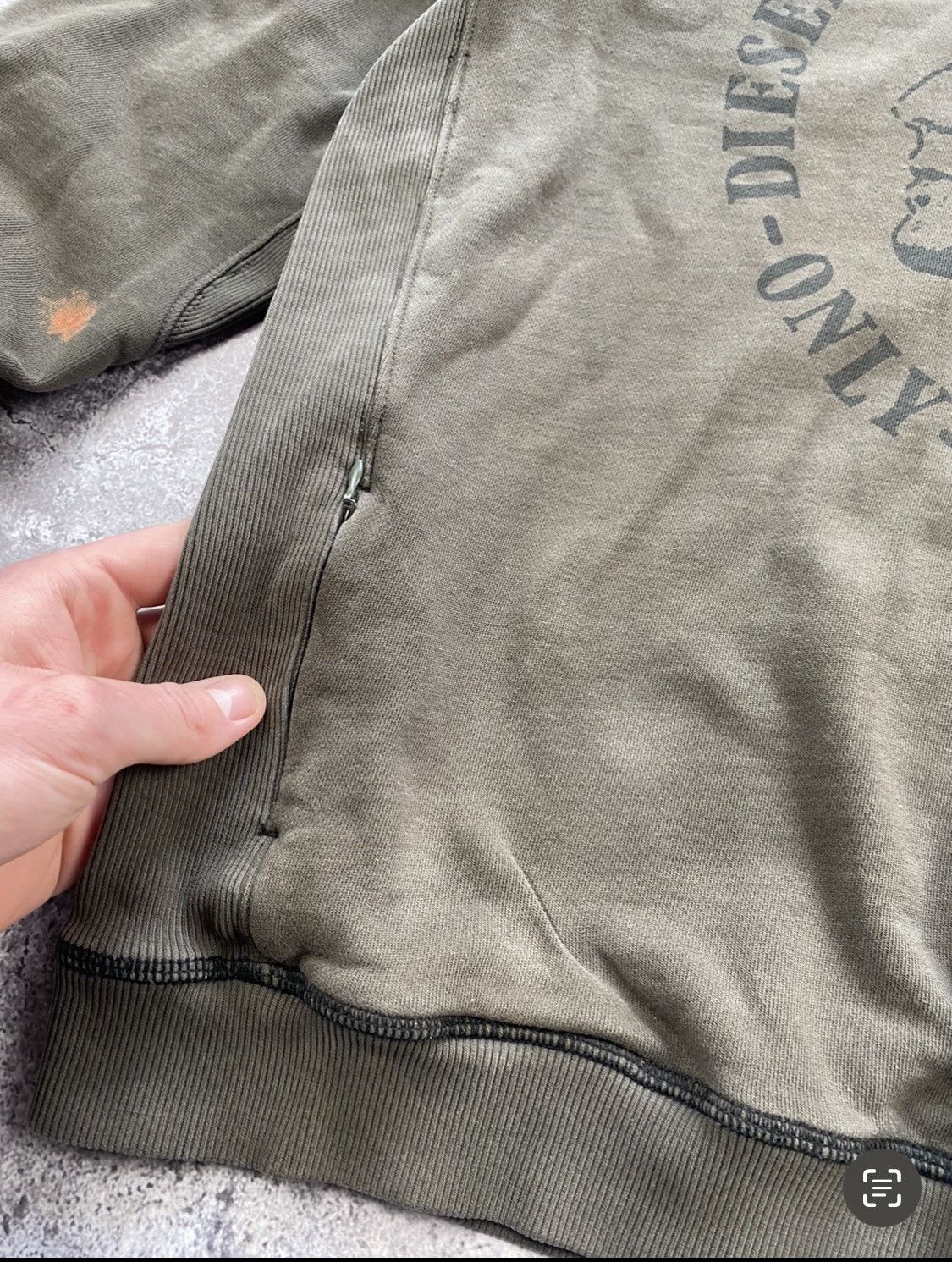 Diesel Vintage Punk Fit Archival Avant Garde Diesel Big Logo Hoodie Size US XL / EU 56 / 4 - 6 Thumbnail