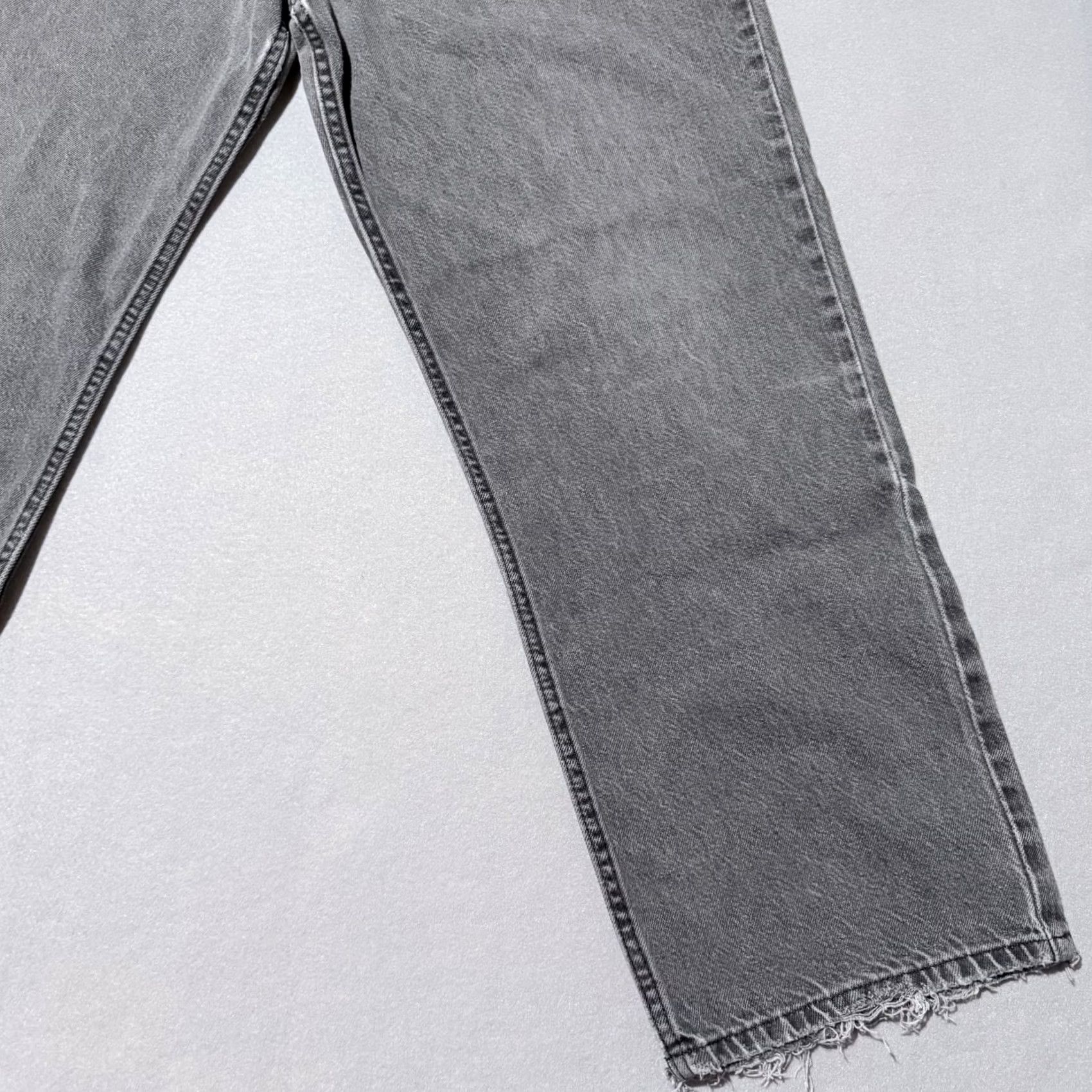 Vintage Arizona Jeans Mens Jeans Gray Distressed Relaxed Mid-Rise Straight 38X30 Denim City Classic 90s Mens Size US 38 / EU 54 - 6 Thumbnail