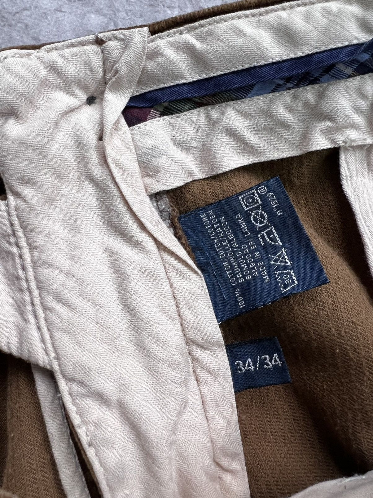 Polo Ralph Lauren × Vintage Vintage Velvet Corduroy Polo Ralph Lauren Baggy Pants Size US 34 / EU 50 - 7 Thumbnail