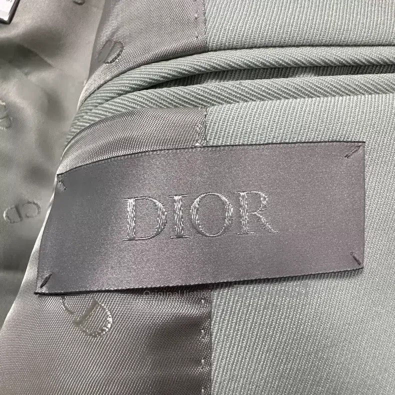 Dior Dior Haze Blue Peak Lapel Angled Button Wool Suit Jacket Size US L / EU 52-54 / 3 - 4 Thumbnail