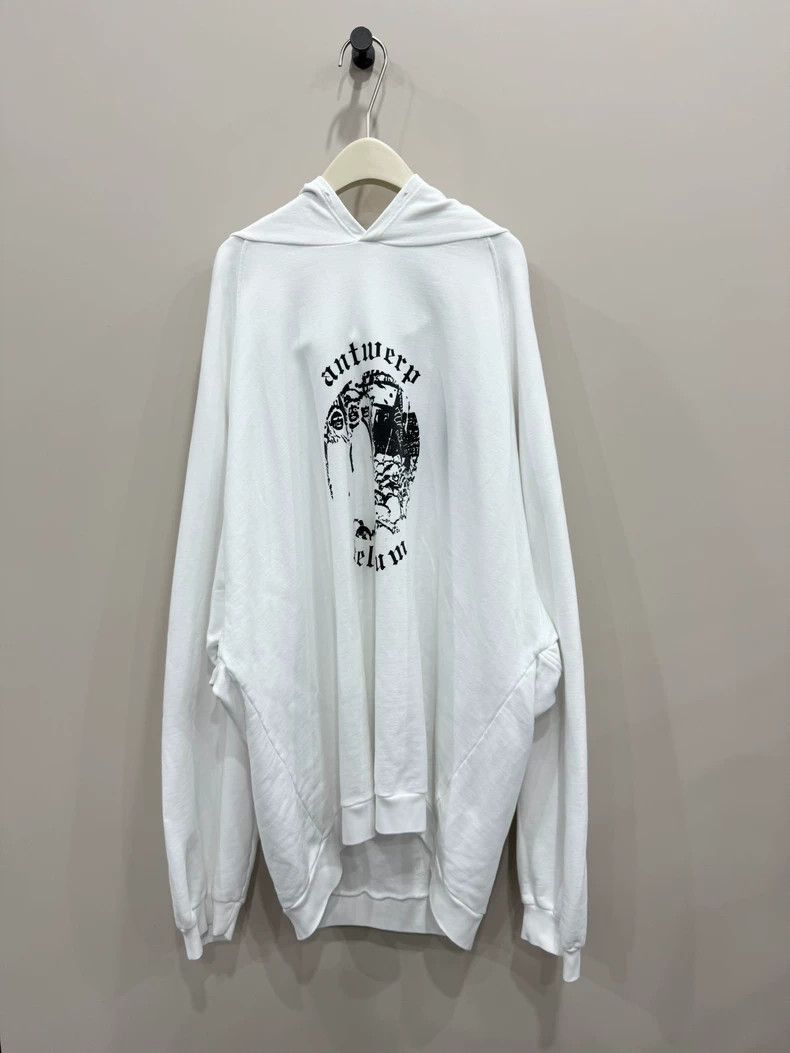 Raf Simons RAF Simons Antwerp White Hoodie-2505 Size US M / EU 48-50 / 2 - 1 Thumbnail