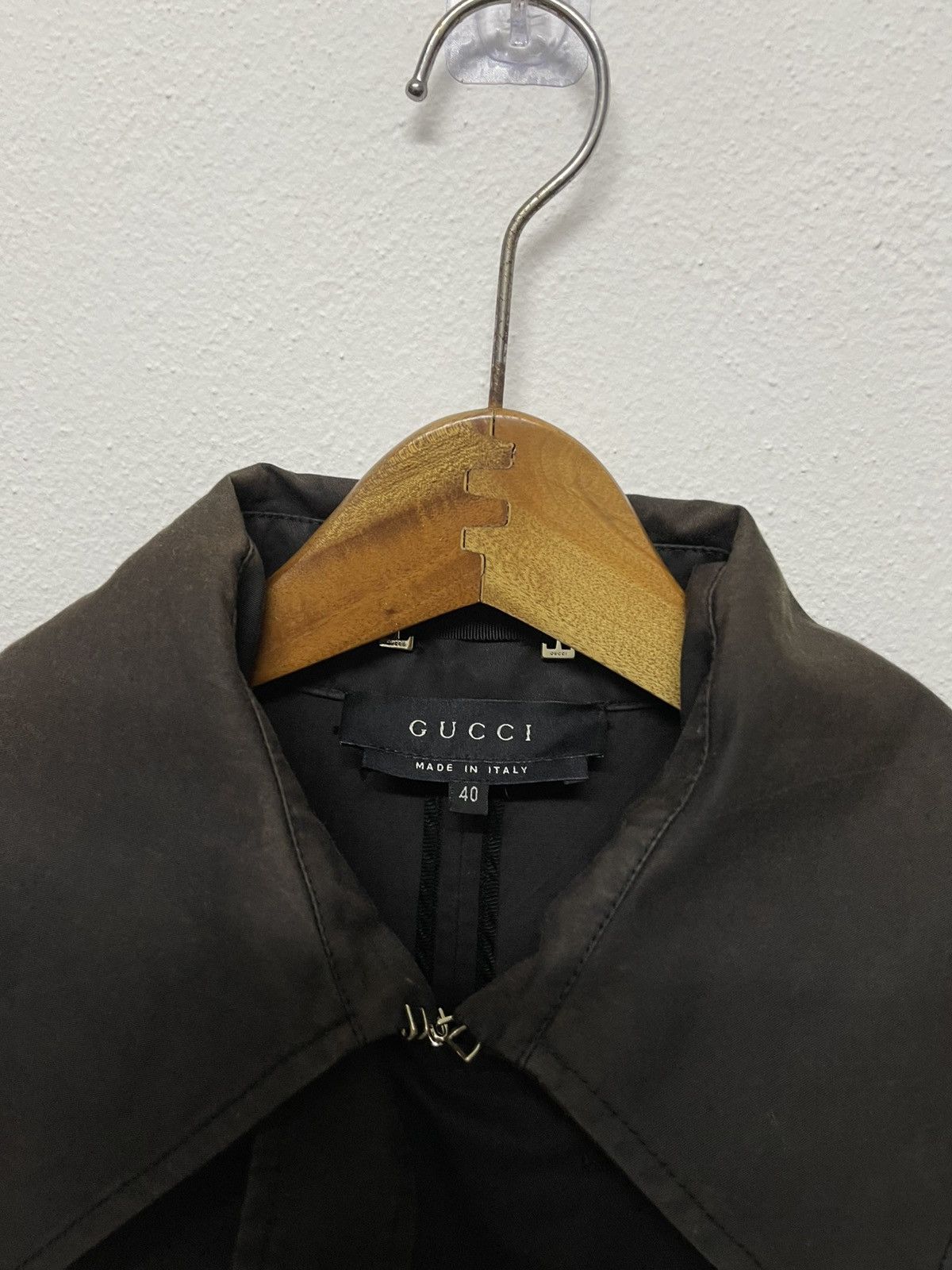 Gucci 90s GUCCI LONG TRENCH BELT LONG JACKET RARE Size US S / EU 44-46 / 1 - 11 Thumbnail