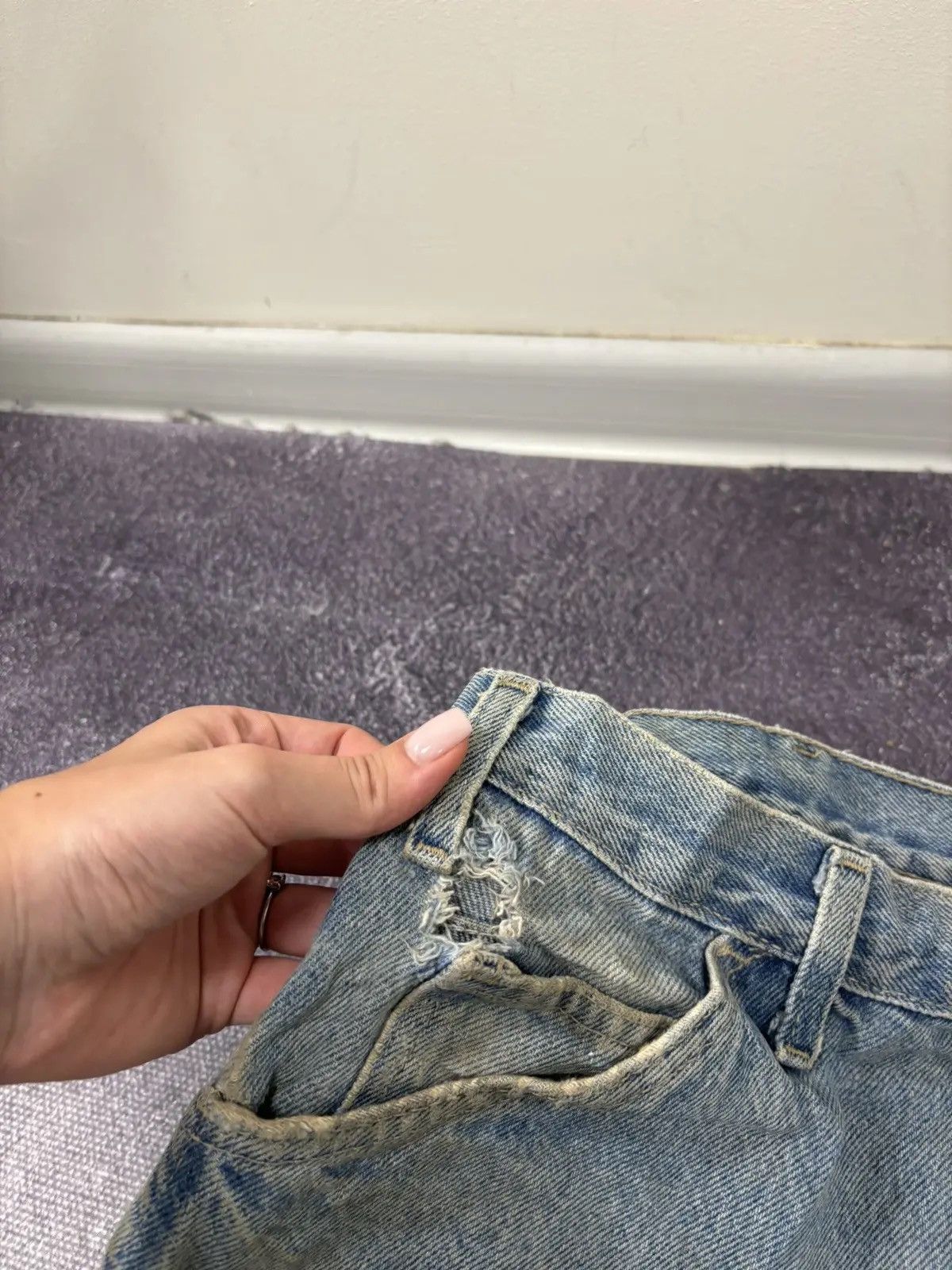Dickies × Vintage Vintage Dickies USA Distressed Denim Baggy Shorts Jorts Size US 38 / EU 54 - 10 Thumbnail