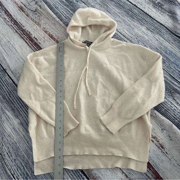 Other Straight Down Cashmere & Merino Wool Cream Hooded Sweater Size M / US 6-8 / IT 42-44 - 7 Thumbnail