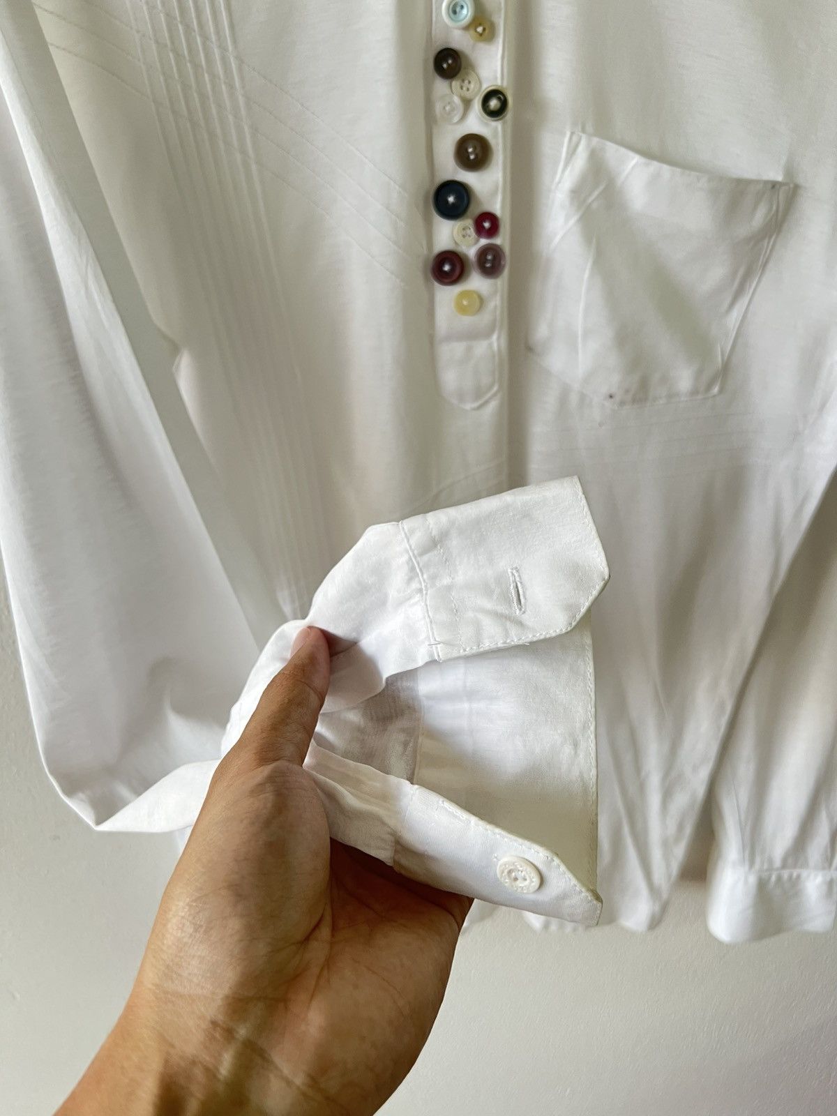 Vintage Paper Thin 90s Polo Shirt Many Button Size US M / EU 48-50 / 2 - 3 Thumbnail