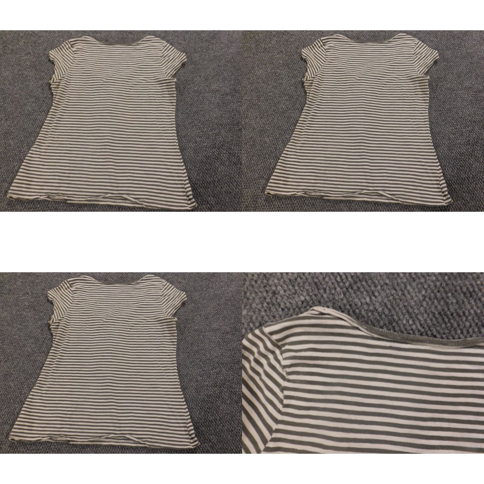 Old Navy Old Navy Blouse Womens Medium Green Striped Stretch Size M / US 6-8 / IT 42-44 - 8 Thumbnail