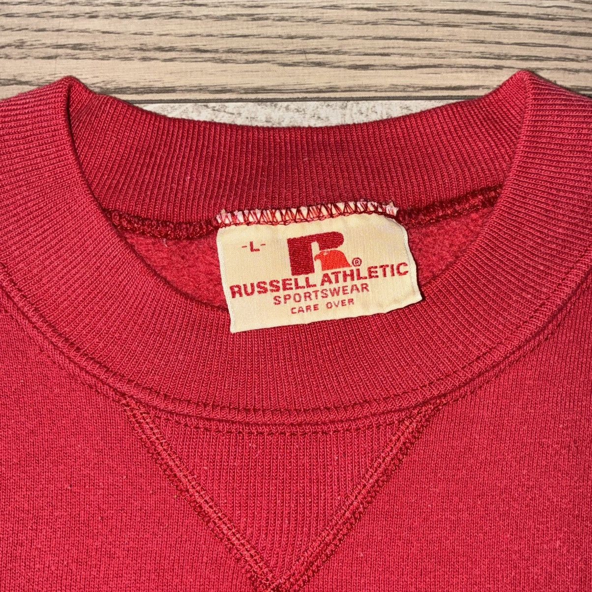 Russell Athletic 70s/80s Russell Athletic red crewneck sweatshirt Size US L / EU 52-54 / 3 - 2 Thumbnail