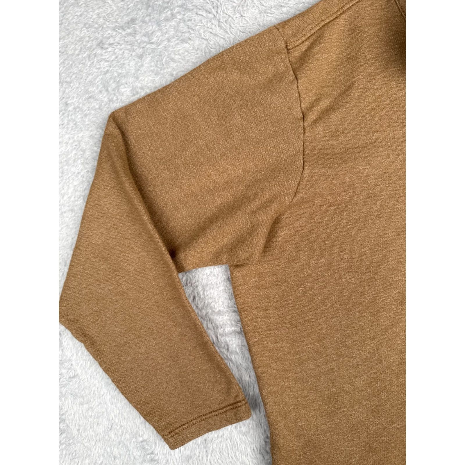 Vintage Columbia Sweater Mens XL Brown 1/4 Zip Pullover Hike Winter Outdoor Casual Mock Neck Long Sleeve Knit Logo Size US XL / EU 56 / 4 - 3 Thumbnail