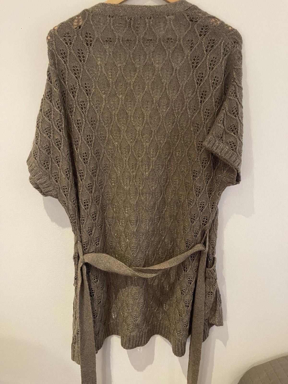 H&M H&M gold woolen cardigan with belt Size M / US 6-8 / IT 42-44 - 3 Thumbnail