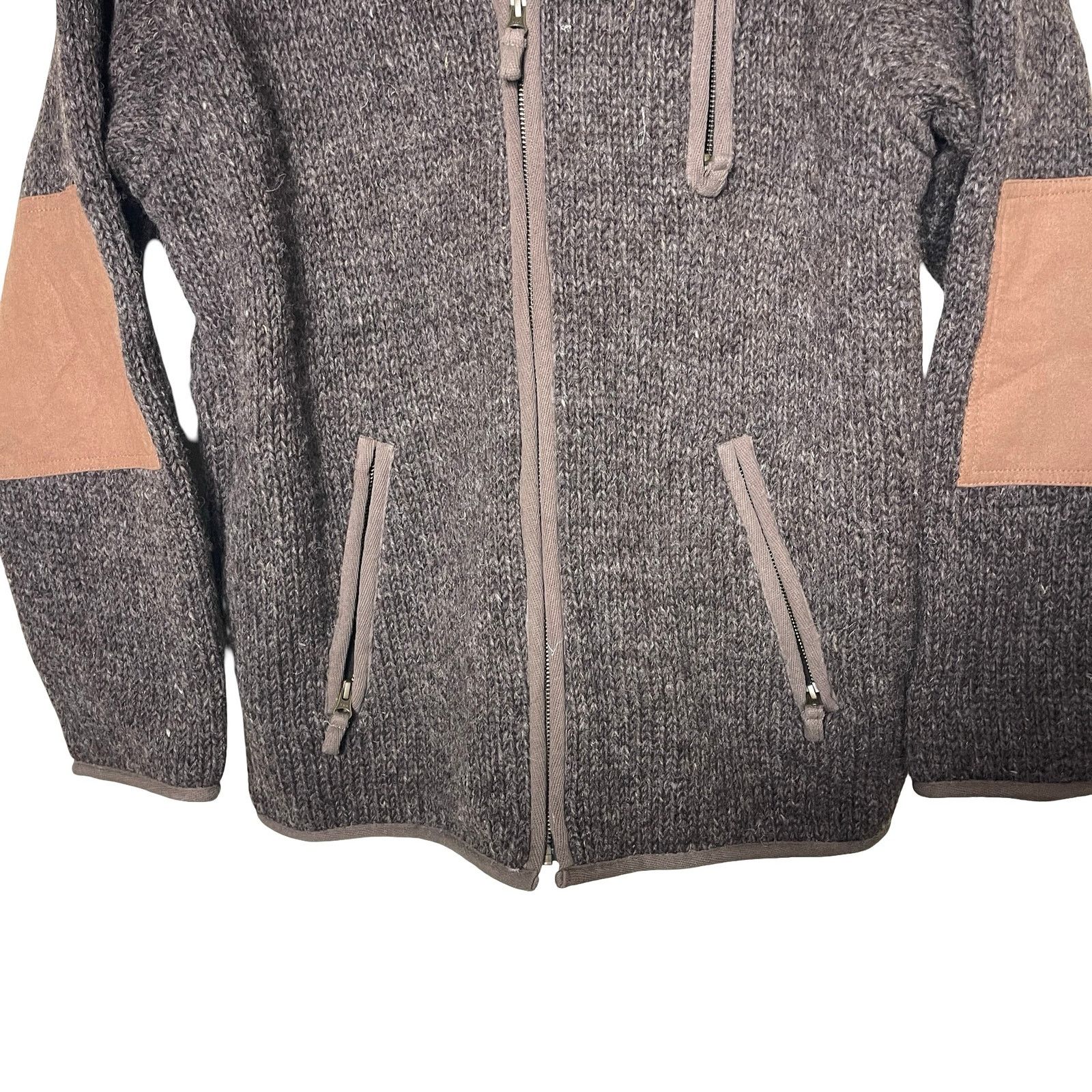 Other Lost Horizons Oxford Sweater knit jacket w/ elbow patches Size US M / EU 48-50 / 2 - 6 Thumbnail