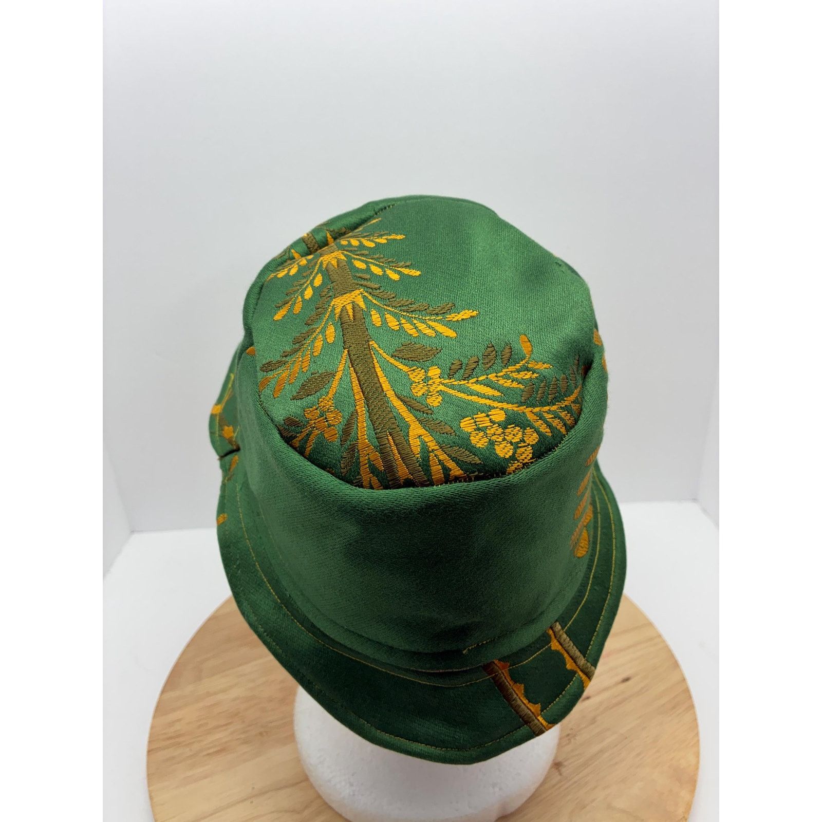Other Forest Green Upcycled Bucket Hat – Handmade Size ONE SIZE - 5 Thumbnail