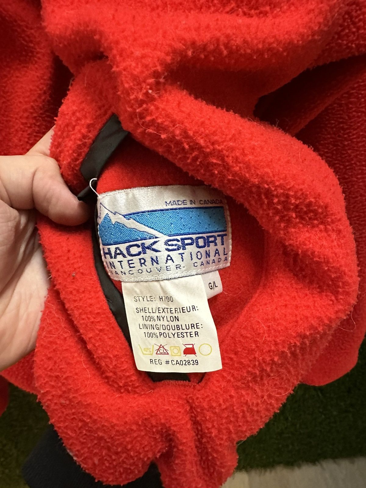 Vintage Vintage Hack Sport Reversible Fleece Jacket Large Size US L / EU 52-54 / 3 - 4 Thumbnail