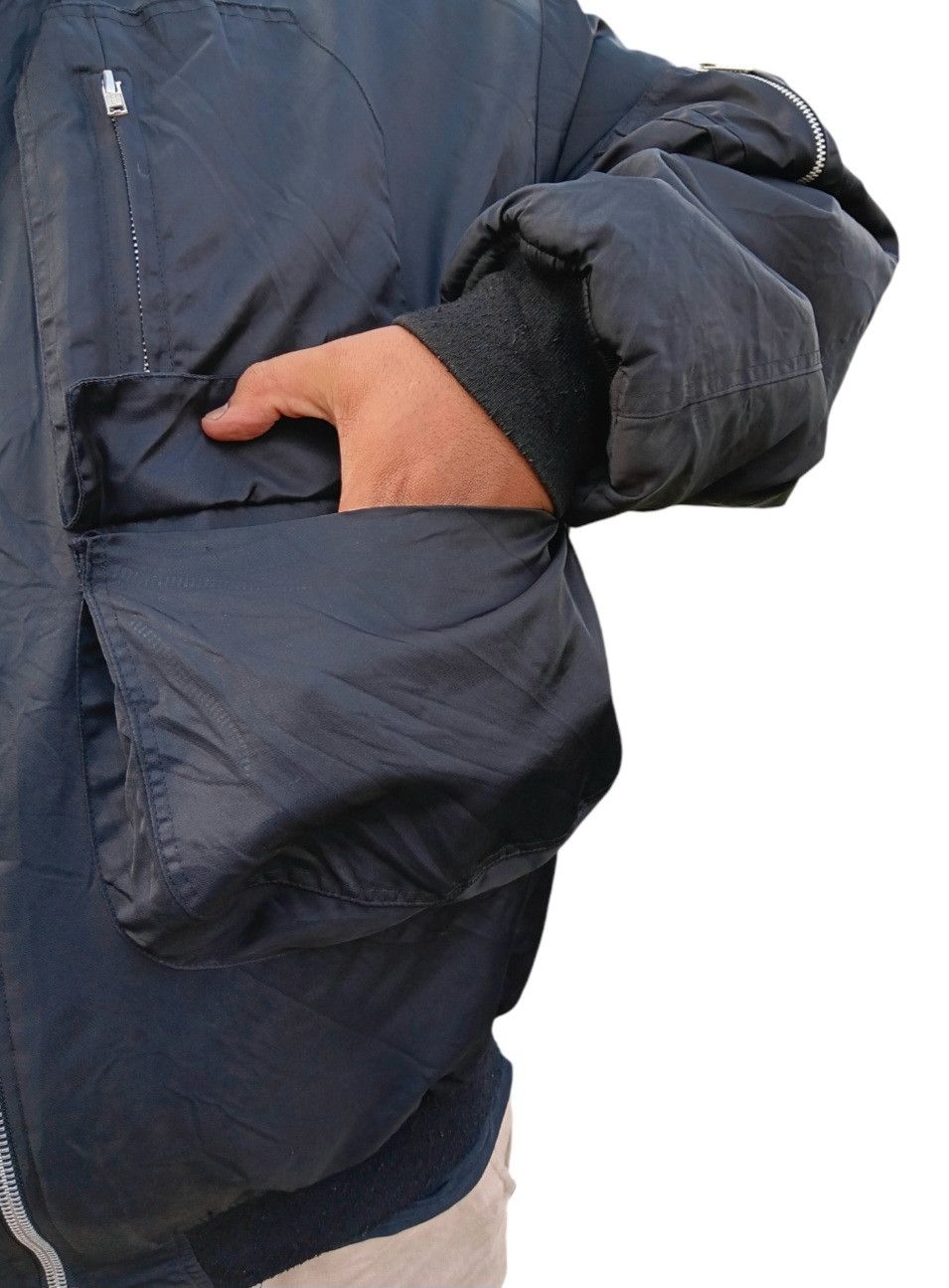 Japanese Brand 228 japan multi pocket nylon bomber jacket Size US XXL / EU 58 / 5 - 7 Thumbnail