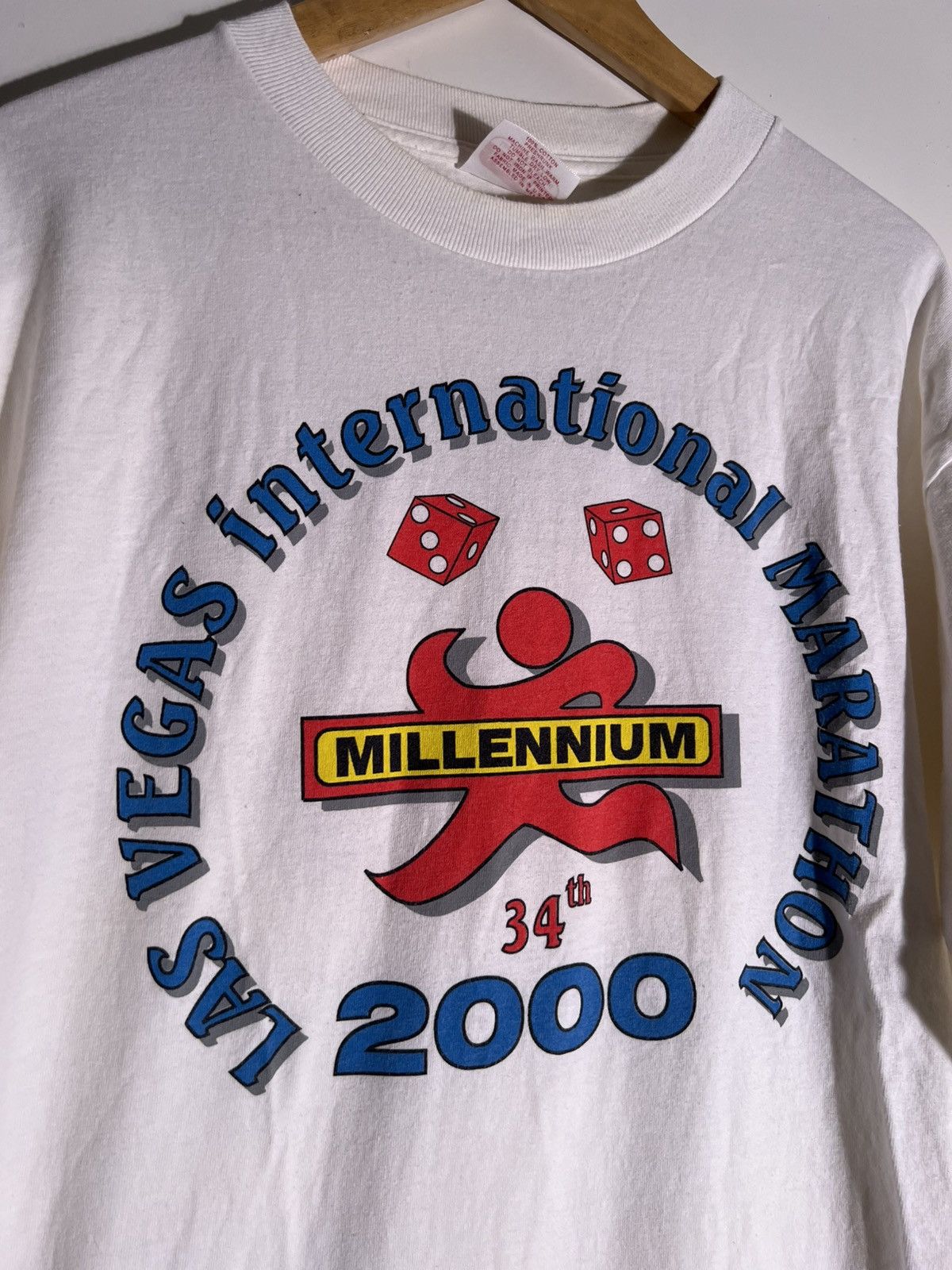 Vintage Y2K 2000’s VTG Vintage Las Vegas Marathon Nike Retro T Shirt Size US L / EU 52-54 / 3 - 3 Thumbnail