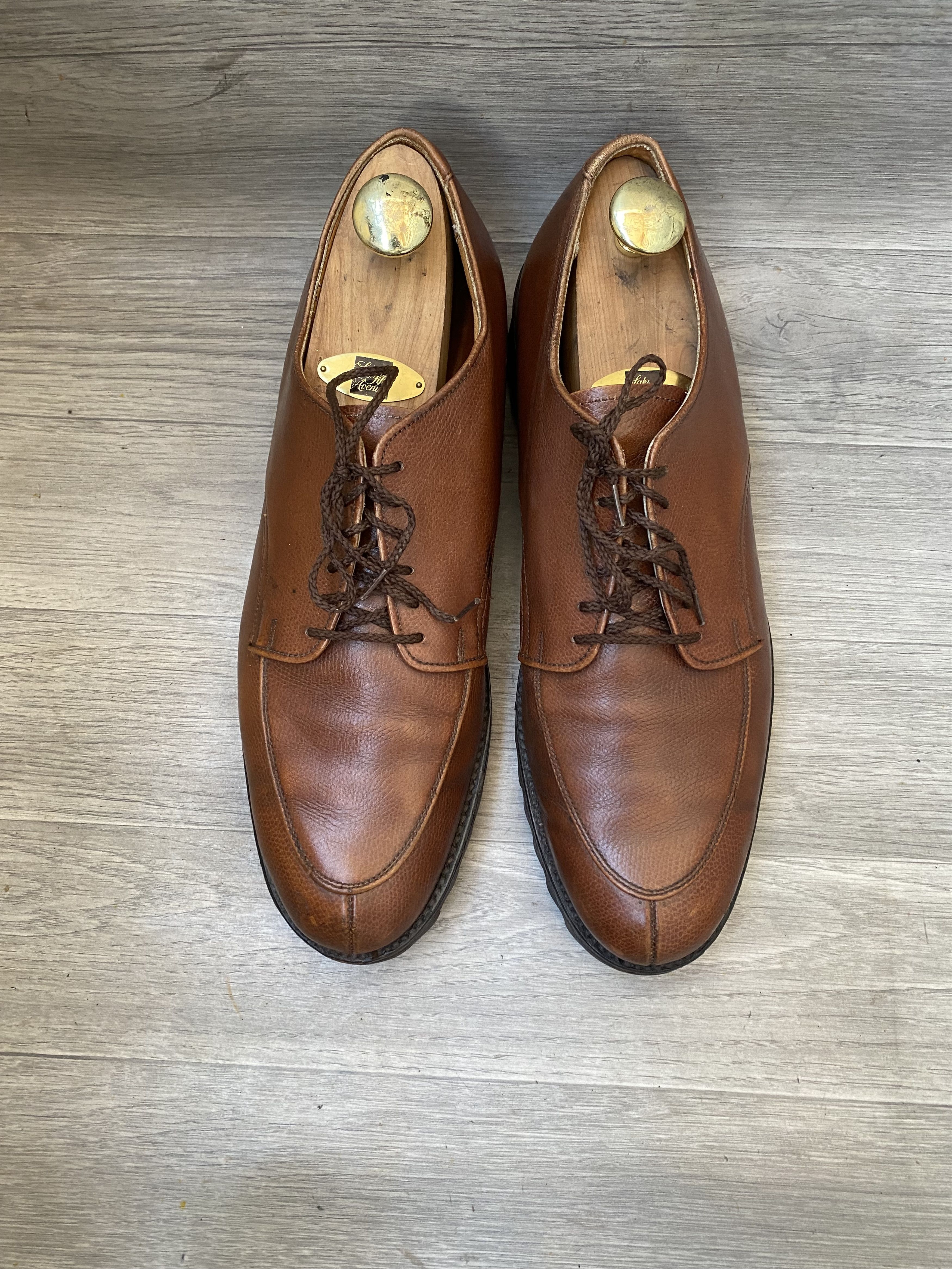Alden Alden norvegian split toe, pebble grain derby shoes 13A/C Size US 13 / EU 46 - 2 Thumbnail