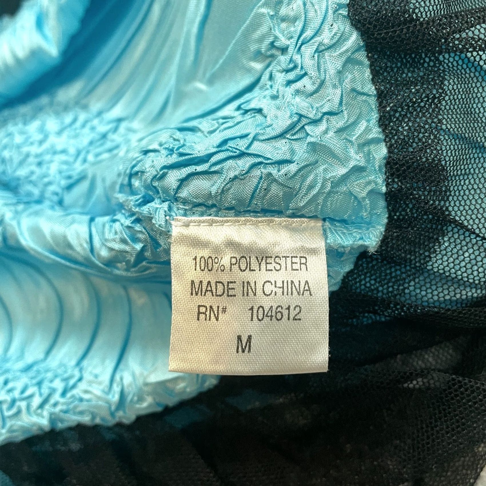 Vintage She's All That blouse Button Up Top Juniors M Light Blue Stretch Textured Shirt Size M / US 6-8 / IT 42-44 - 7 Thumbnail